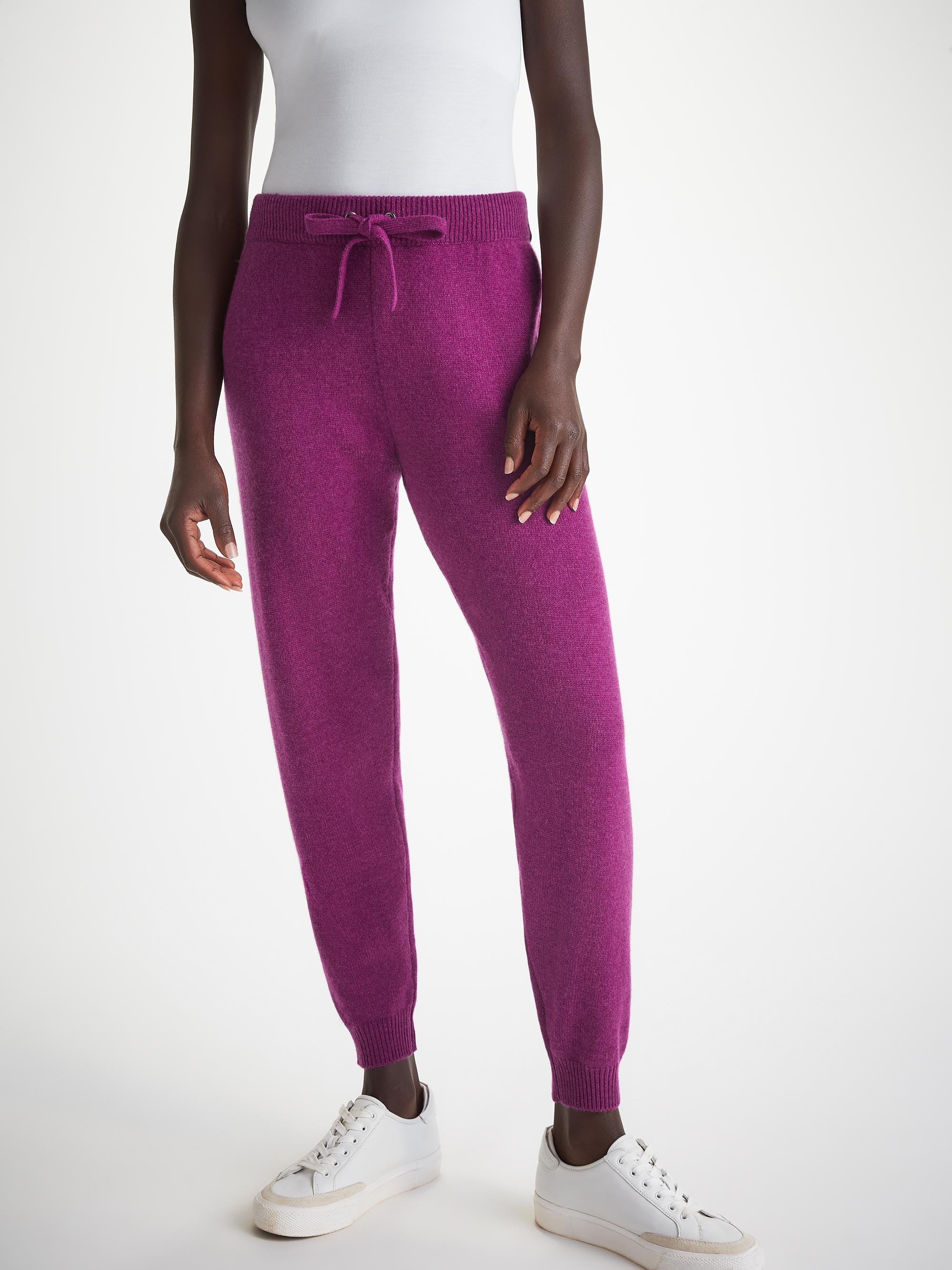 Derek Rose Women s Track Pants Daphne Cashmere Purple