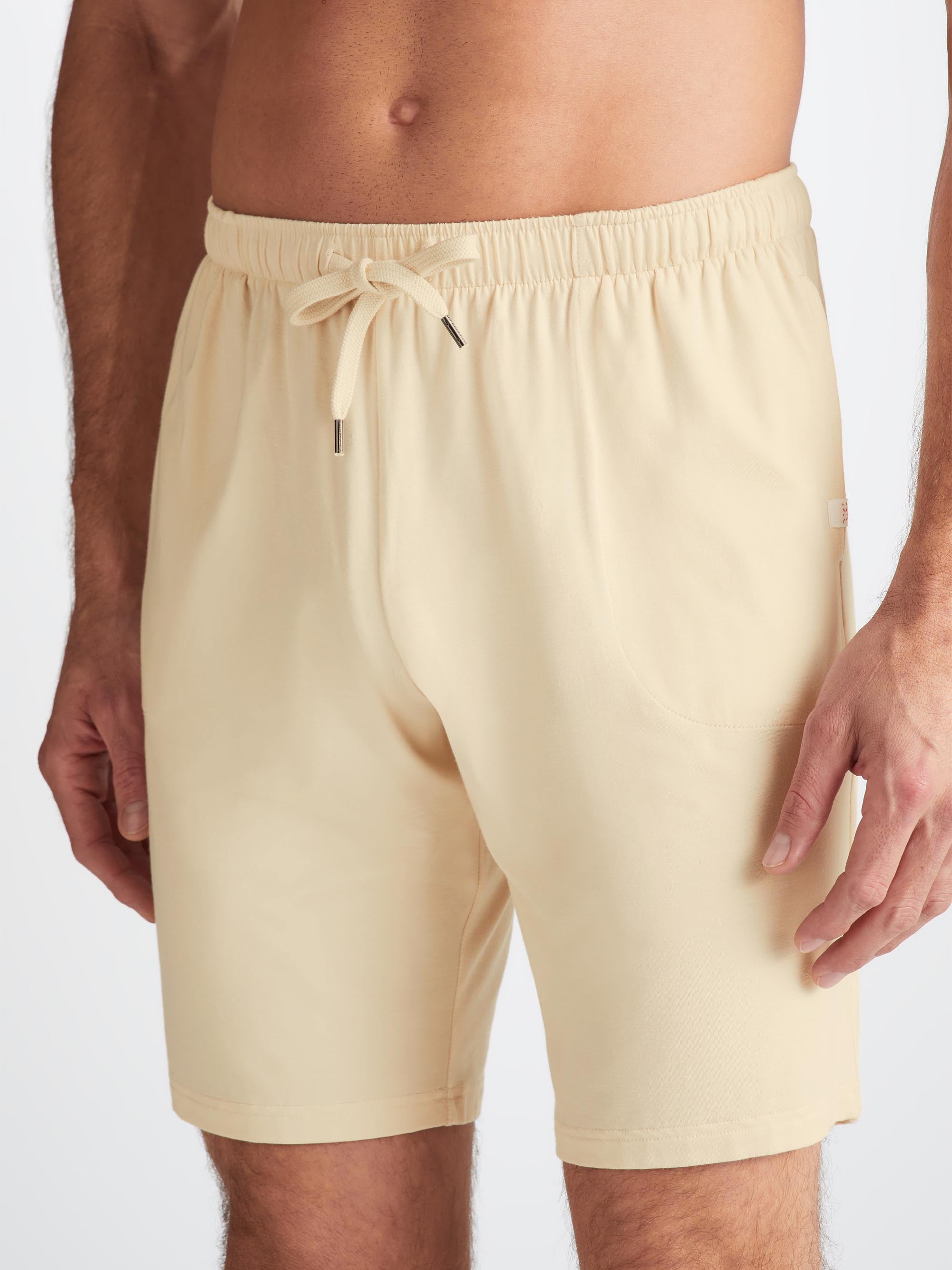 Men s Lounge Shorts Basel Micro Modal Stretch Ecru