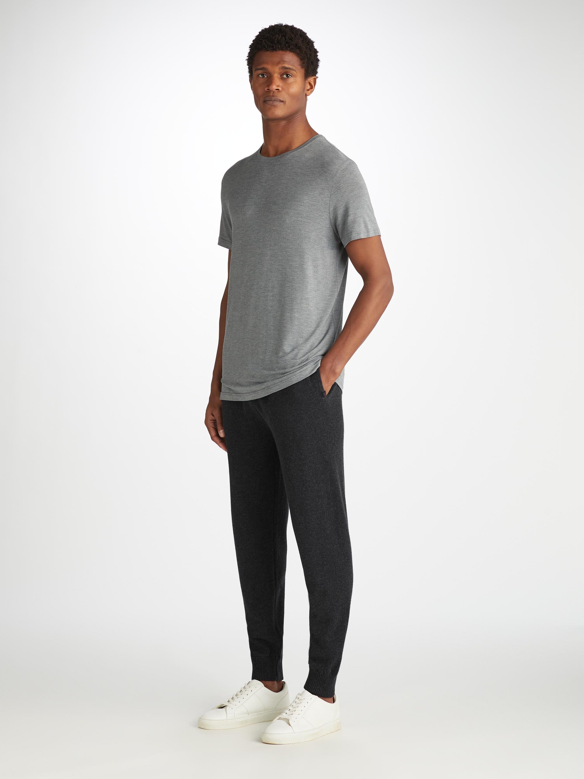 Charcoal track pants fashion