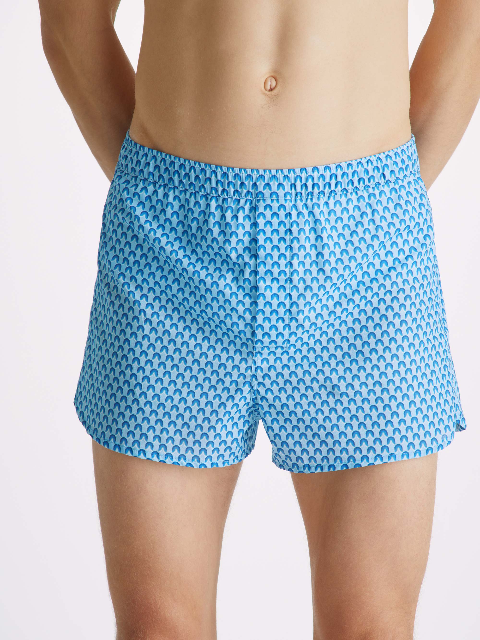 Buy Blue Printed Boxers for Men