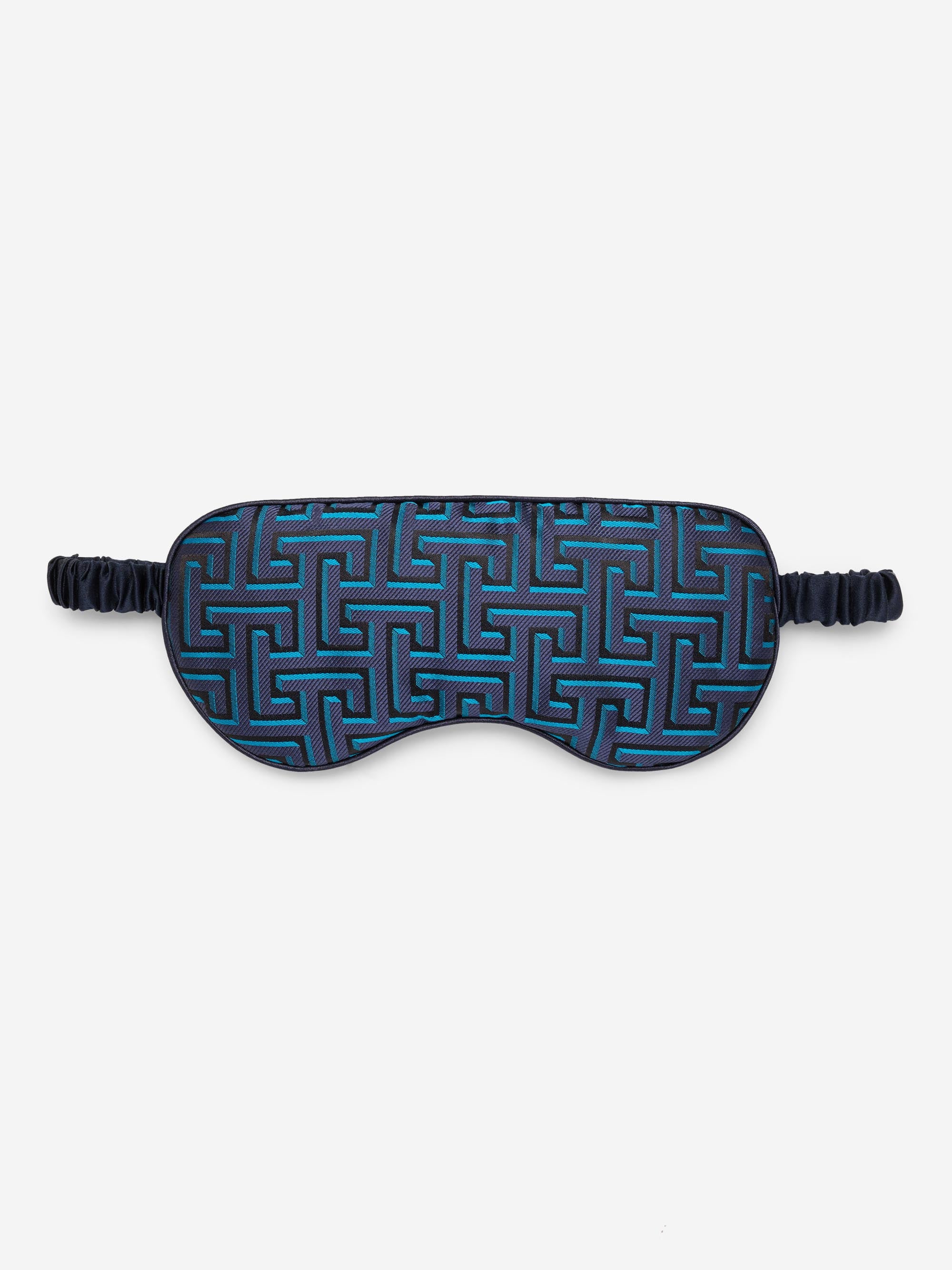 Eye Mask Verona 68 Silk Jacquard Navy