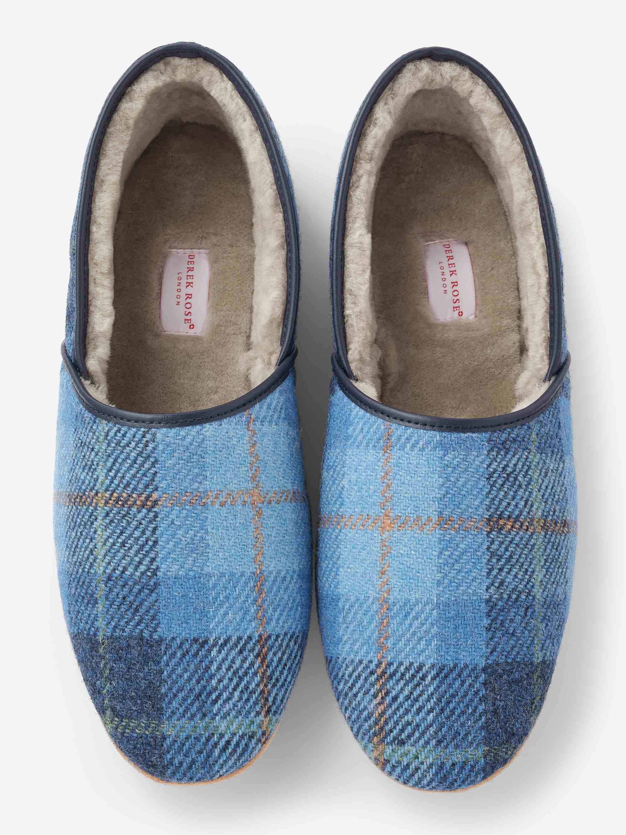 Men's Slippers Crawford Suede Sheepskin Blue