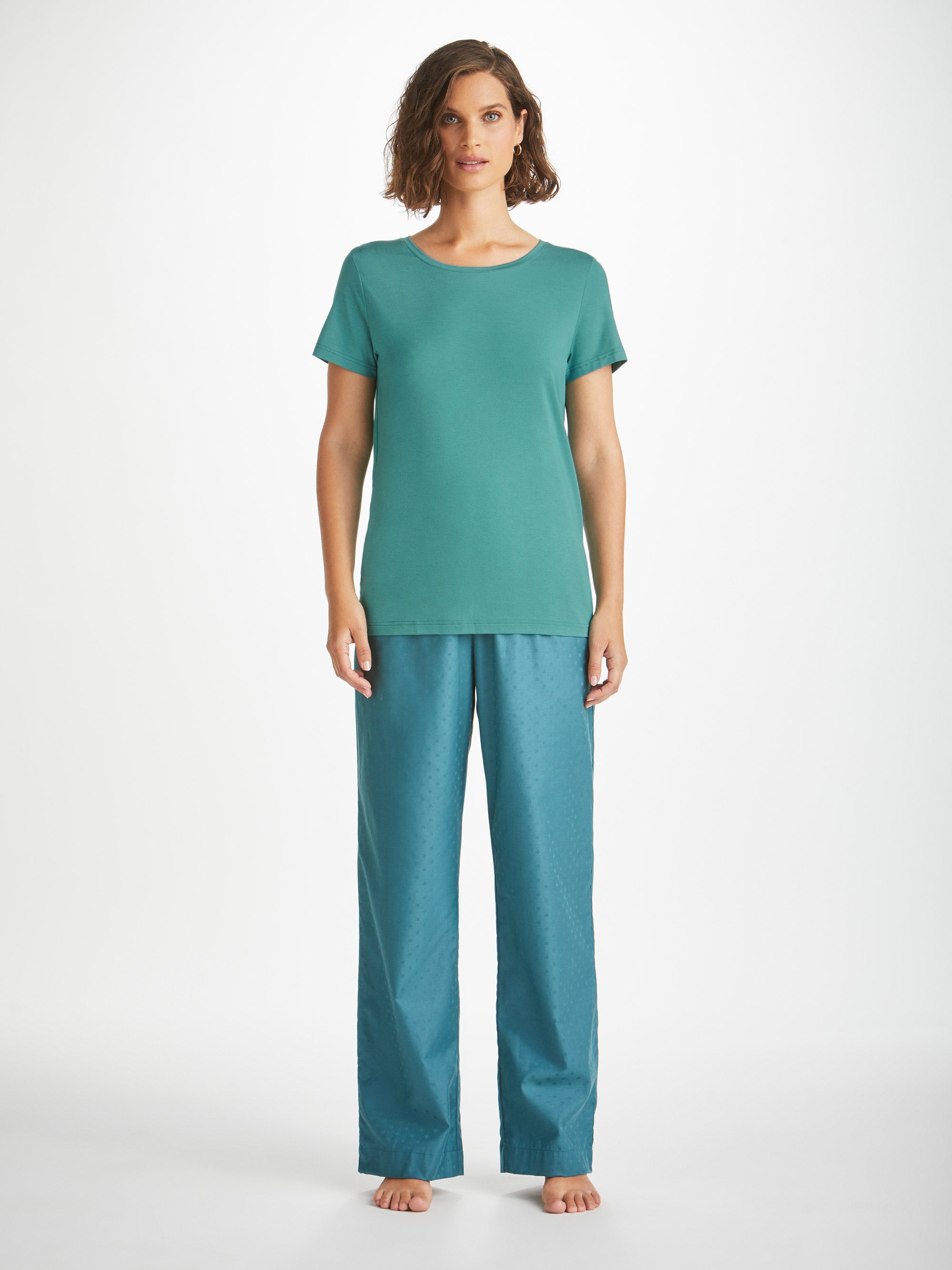 Women's T-Shirt Lara Micro Modal Stretch Teal