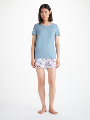 Women's T-Shirt Lara Micro Modal Stretch Cloud Blue