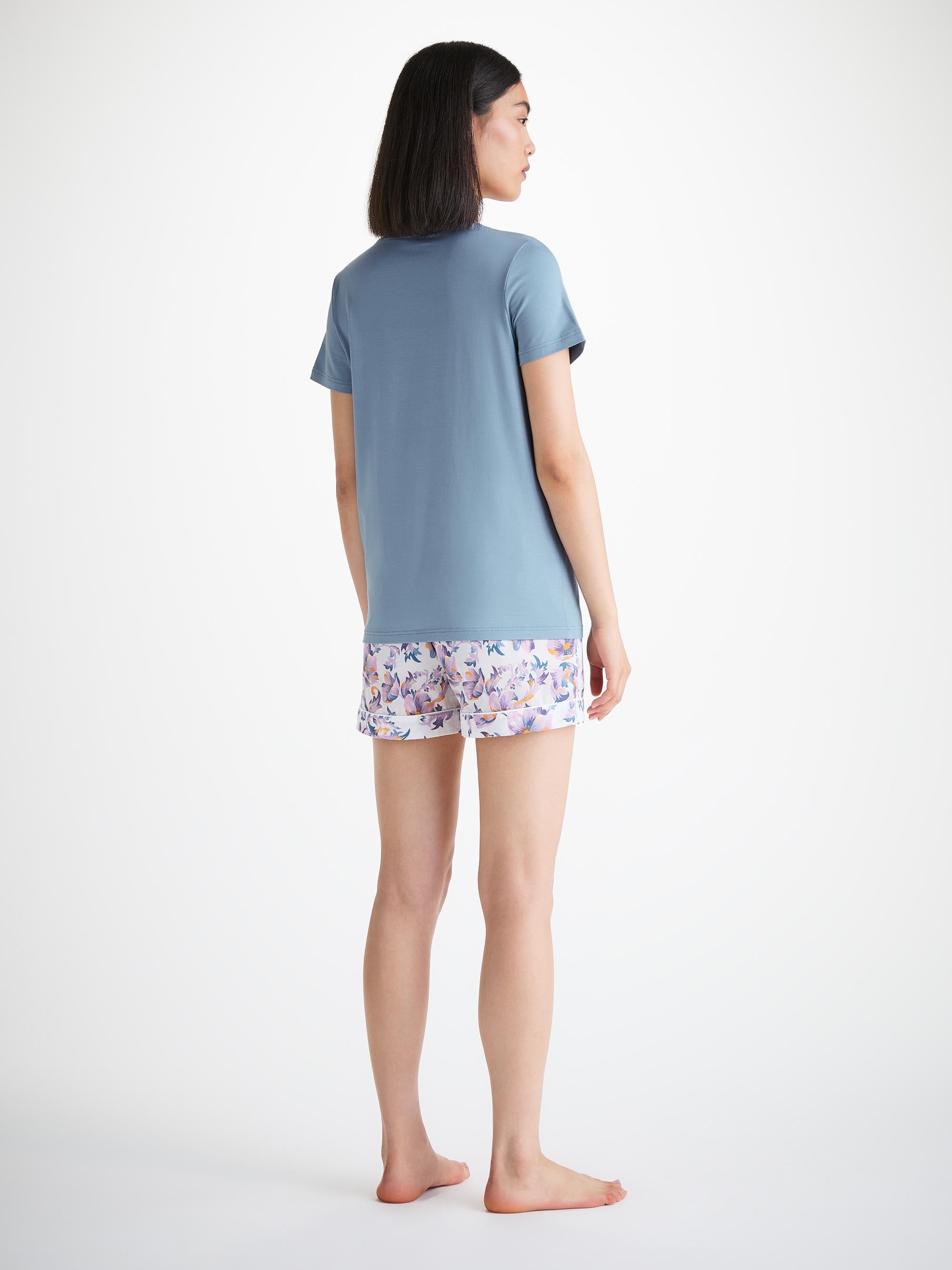 Women's T-Shirt Lara Micro Modal Stretch Cloud Blue