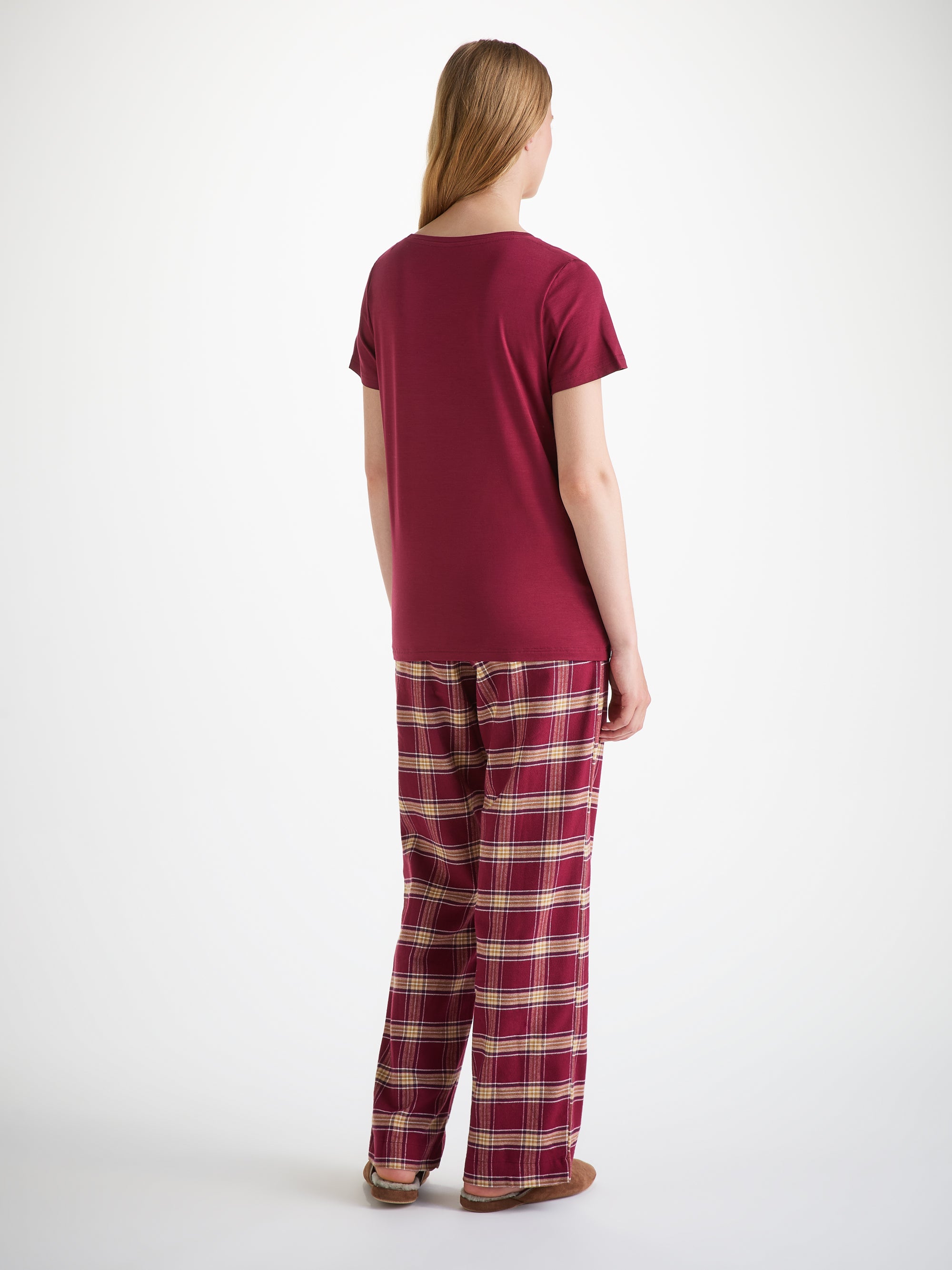 Women's T-Shirt Lara Micro Modal Stretch Claret