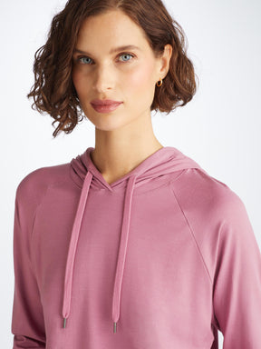 Women's Basel Pullover Hoodie and Track Pants Orchid Purple