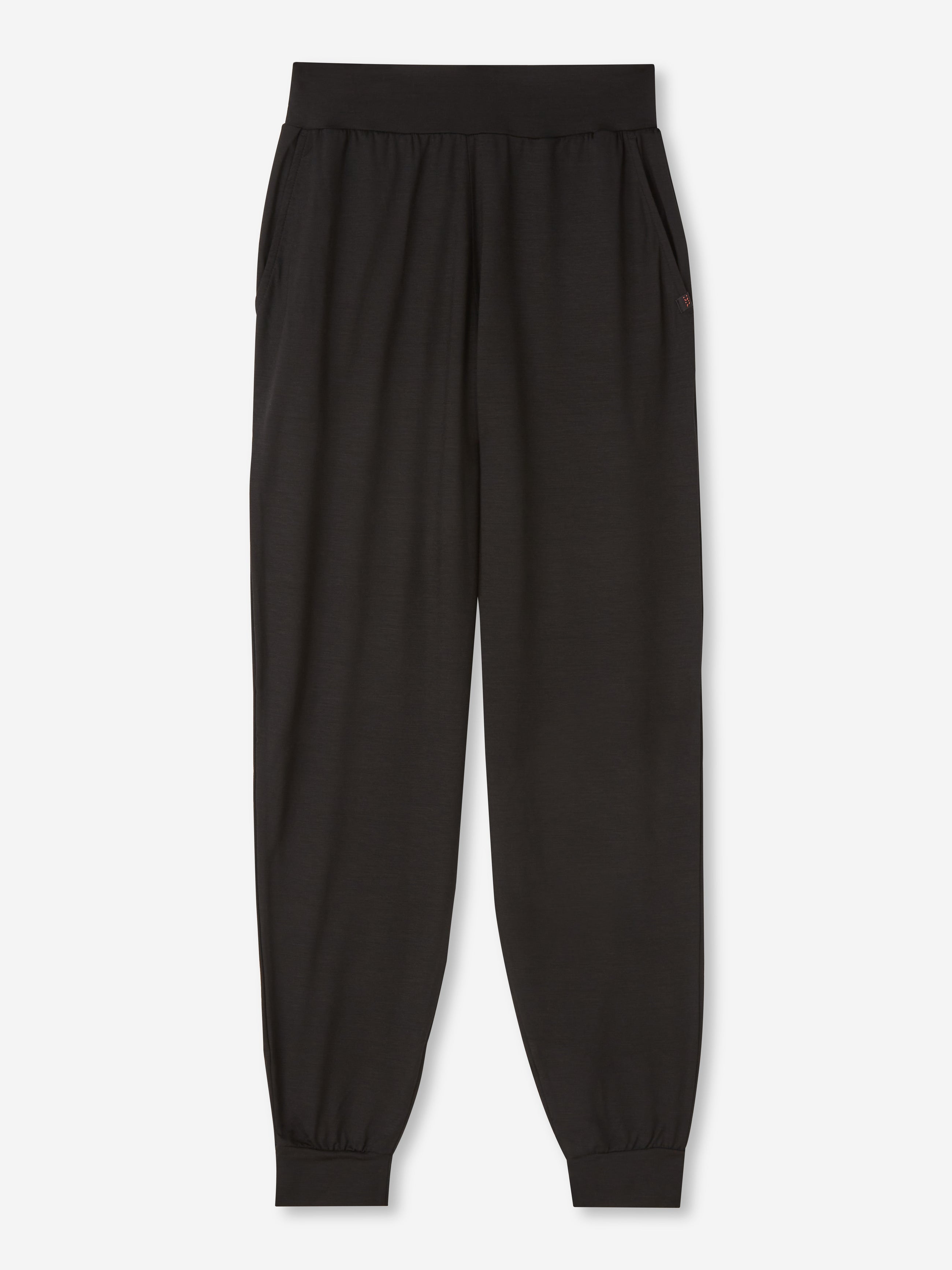 [[Women's Track Pants Basel Micro Modal Stretch Black (Size)]]