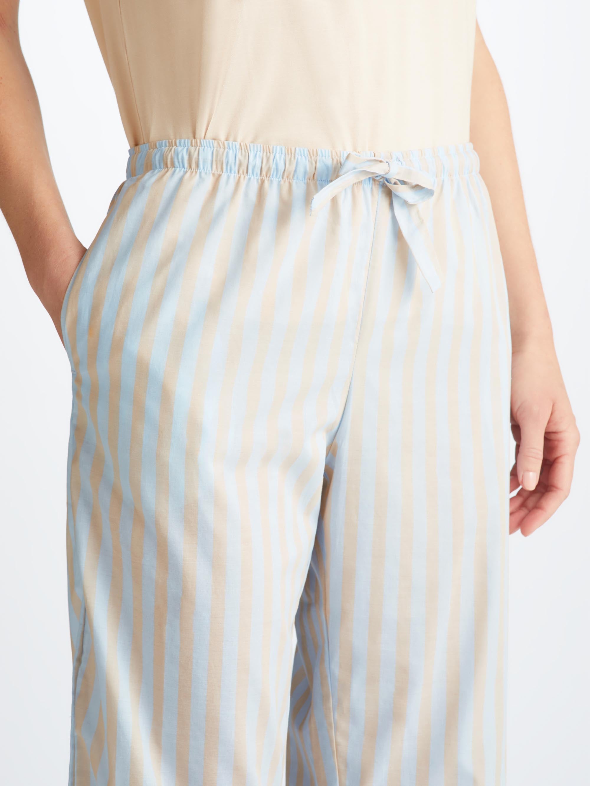 Women's Lounge Pants Amalfi 20 Cotton Batiste Blue