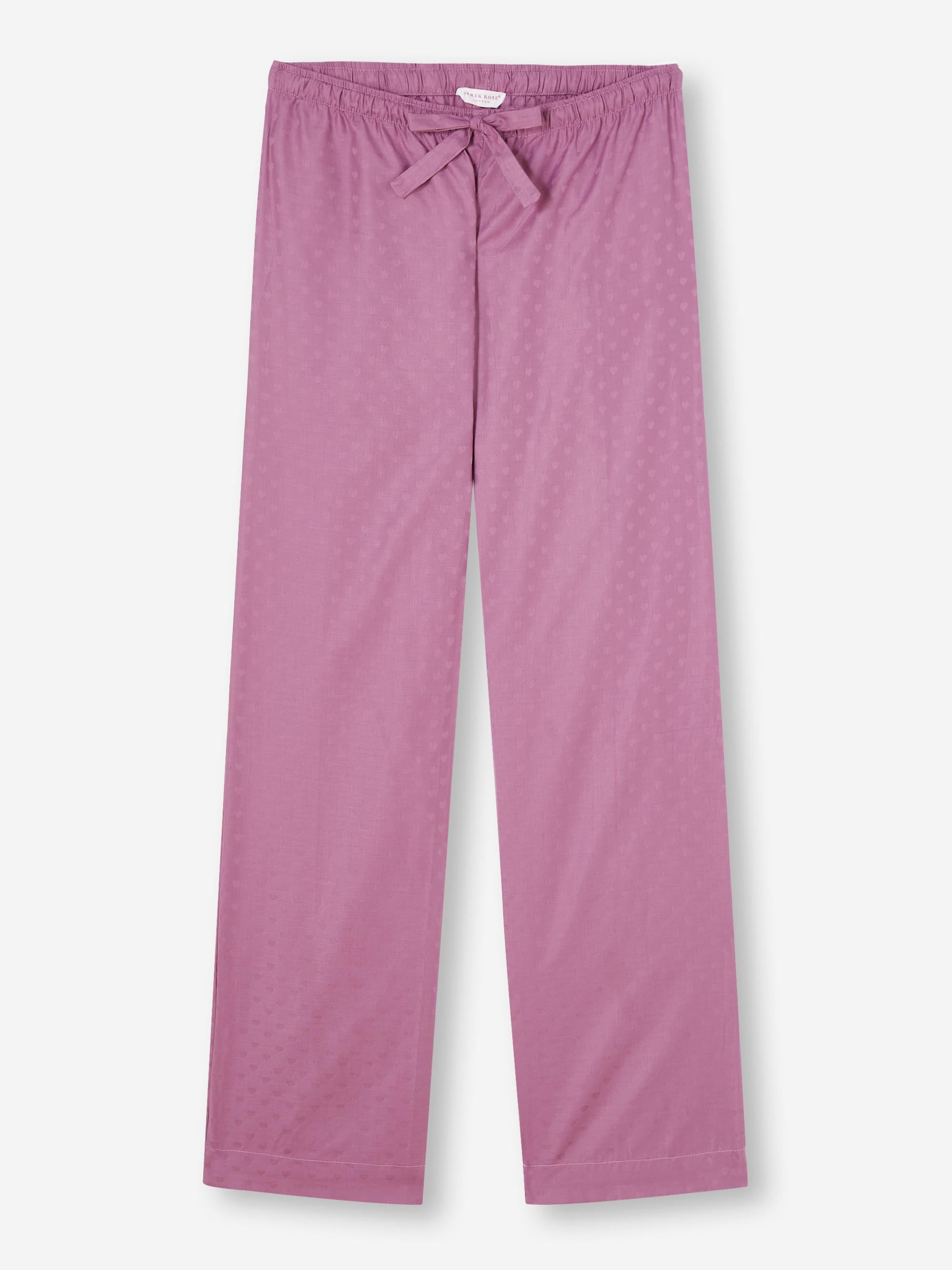 Women's Lounge Pants Kate 10 Cotton Jacquard Purple