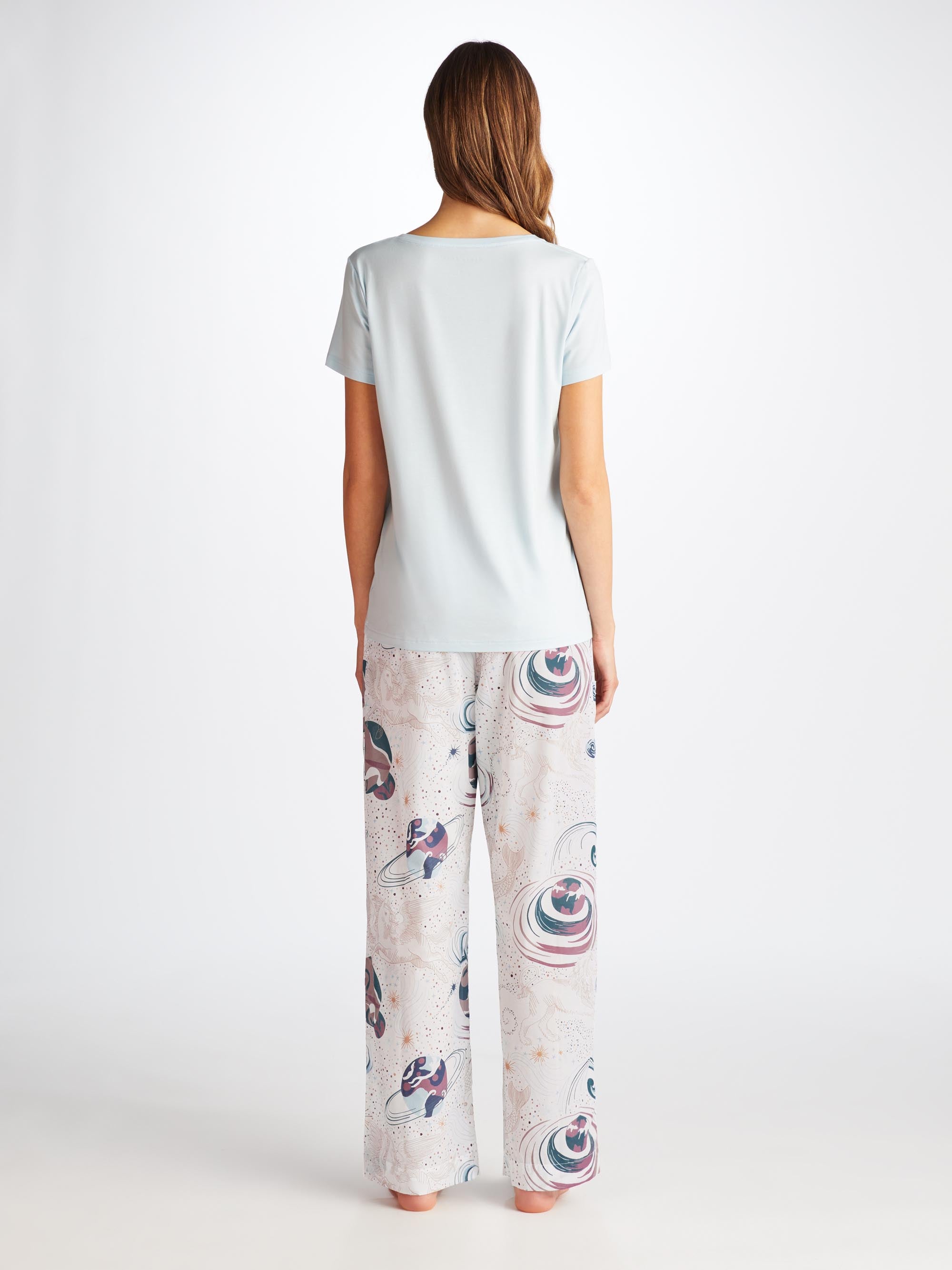 Women's Lounge Pants Ledbury 76 Cotton Batiste White