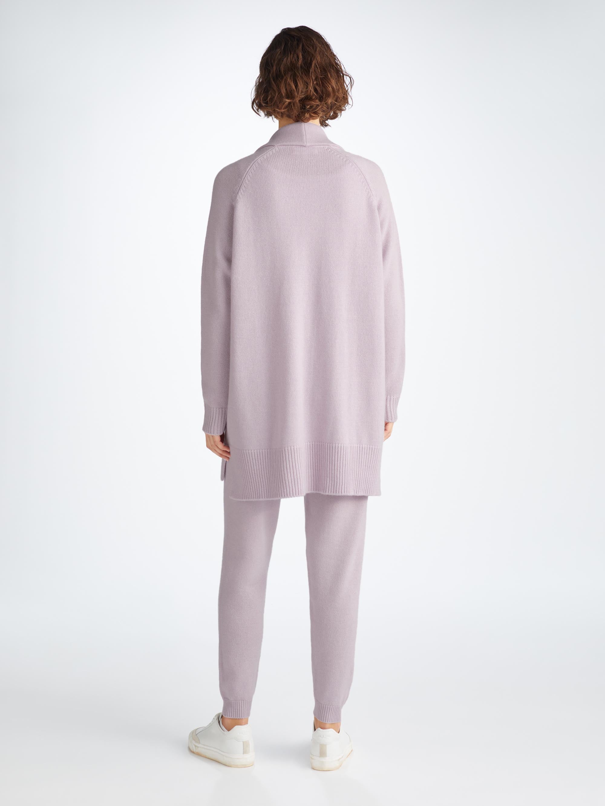 Women's Cardigan and Track Pants Cashmere Lilac