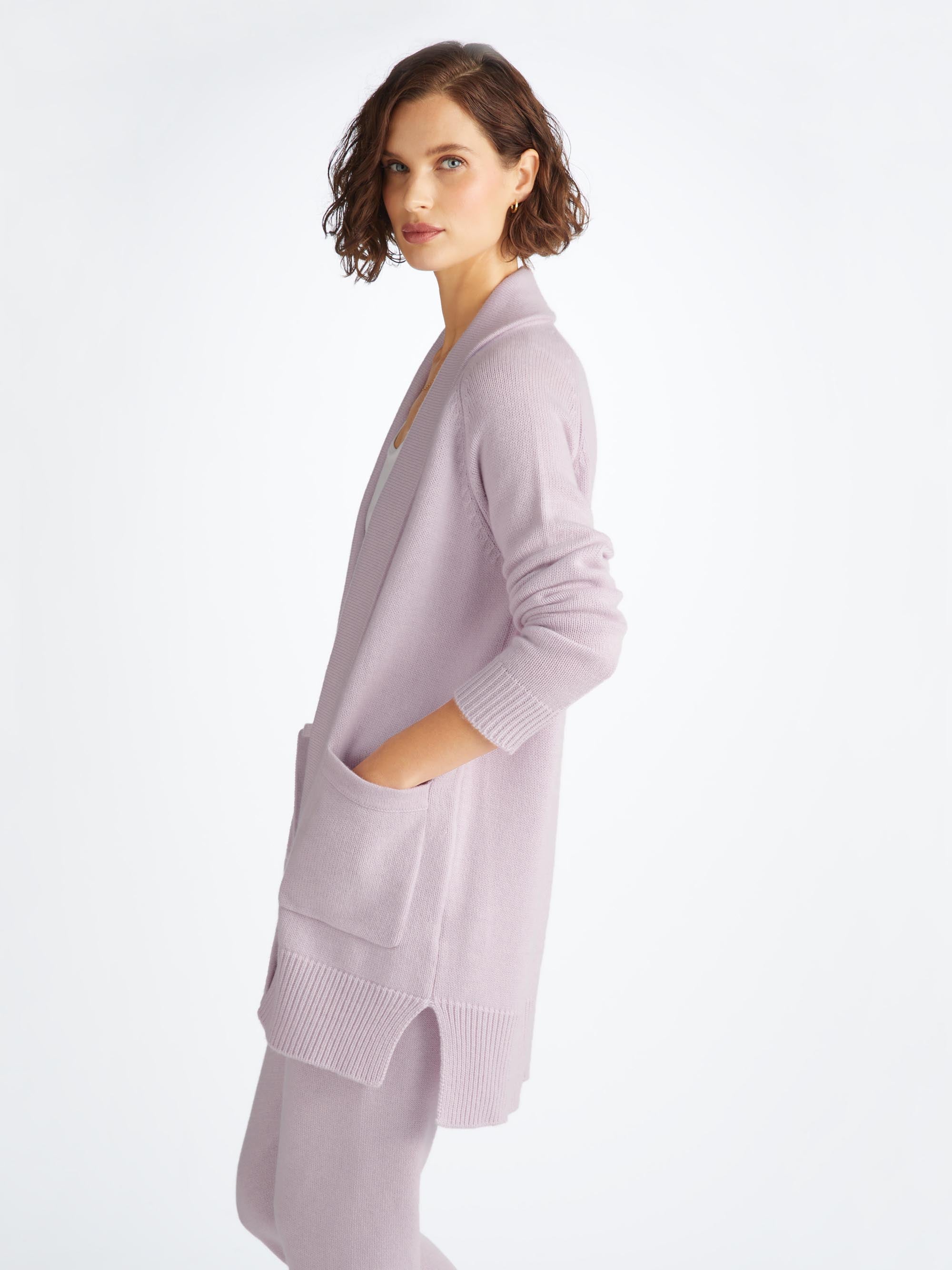 Women's Cardigan Nina Cashmere Lilac