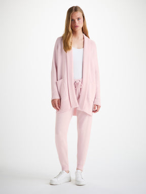 Women's Cardigan and Track Pants Cashmere Ice Pink