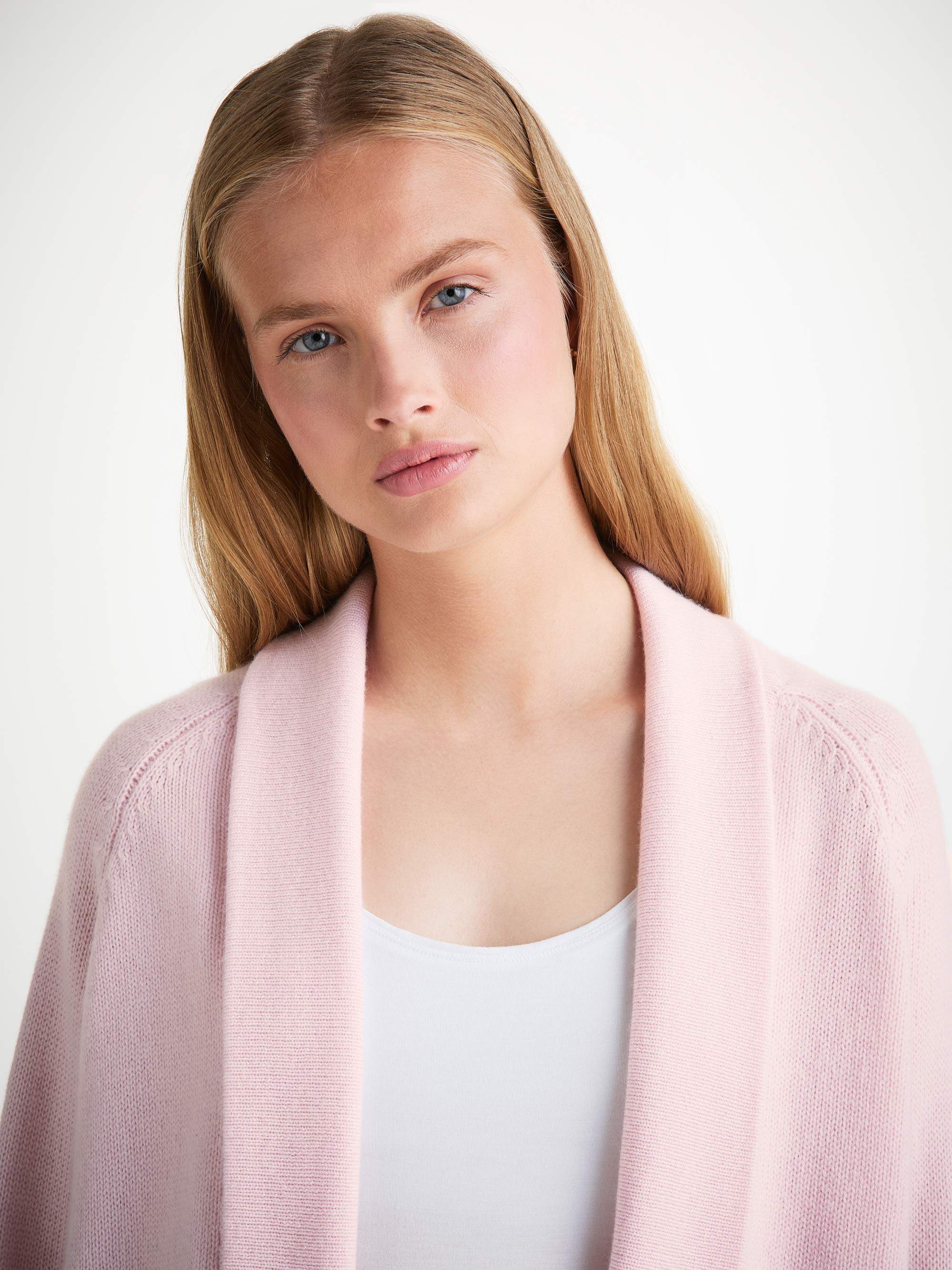 Women's Cardigan and Track Pants Cashmere Ice Pink