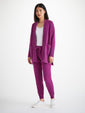 Women's Cardigan and Track Pants Cashmere Purple