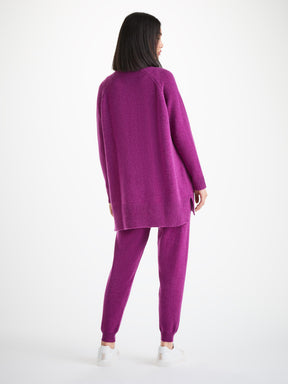 Women's Cardigan Nina Cashmere Purple