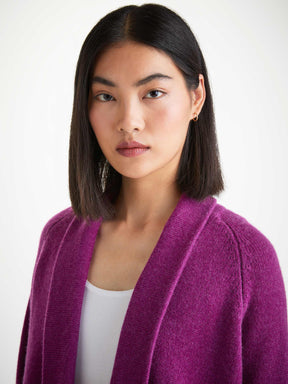 Women's Cardigan Nina Cashmere Purple