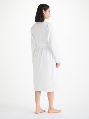 Women's Bathrobe Triton 10 Terry Cotton White