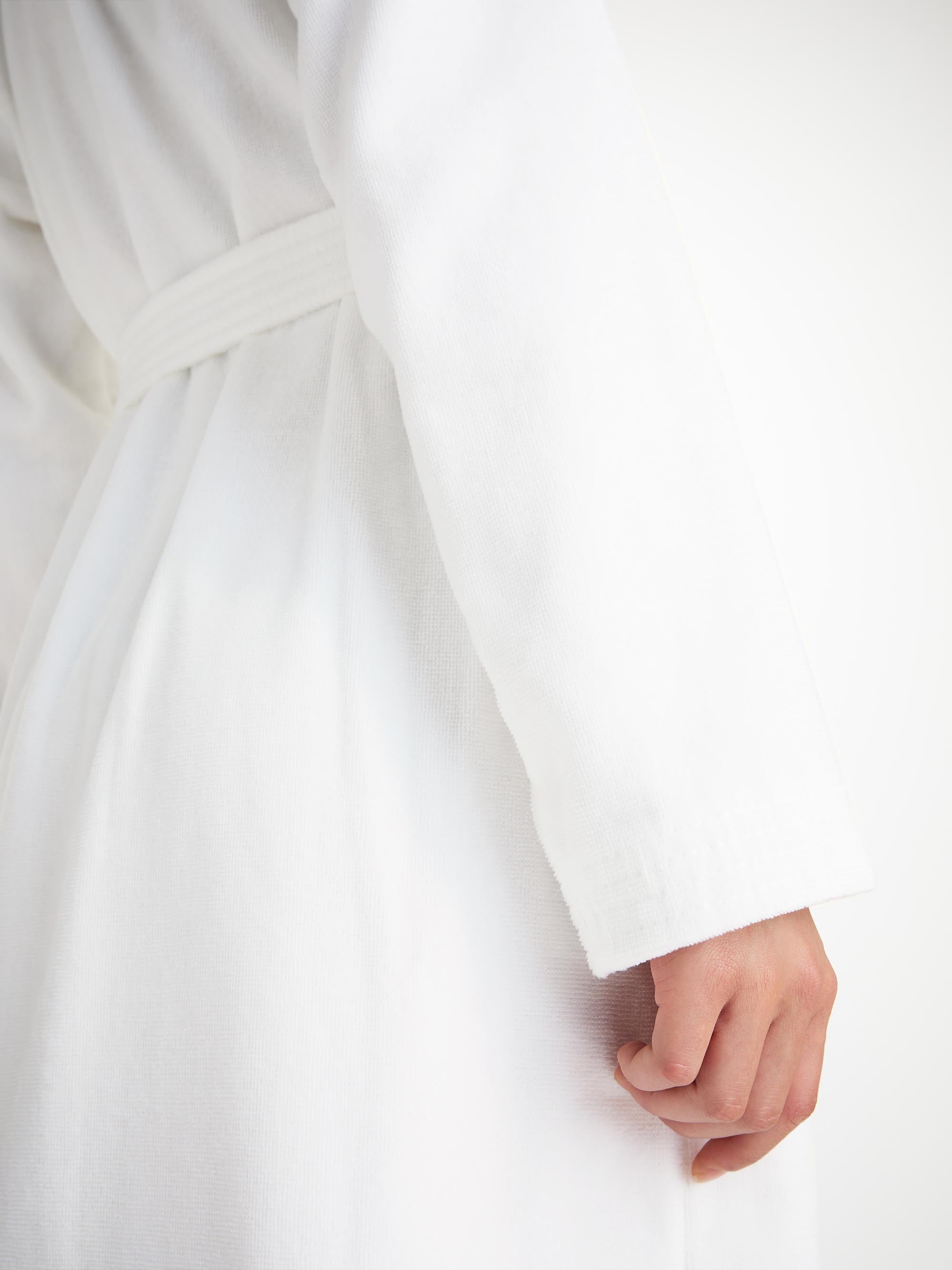 Women's Bathrobe Triton 10 Terry Cotton White