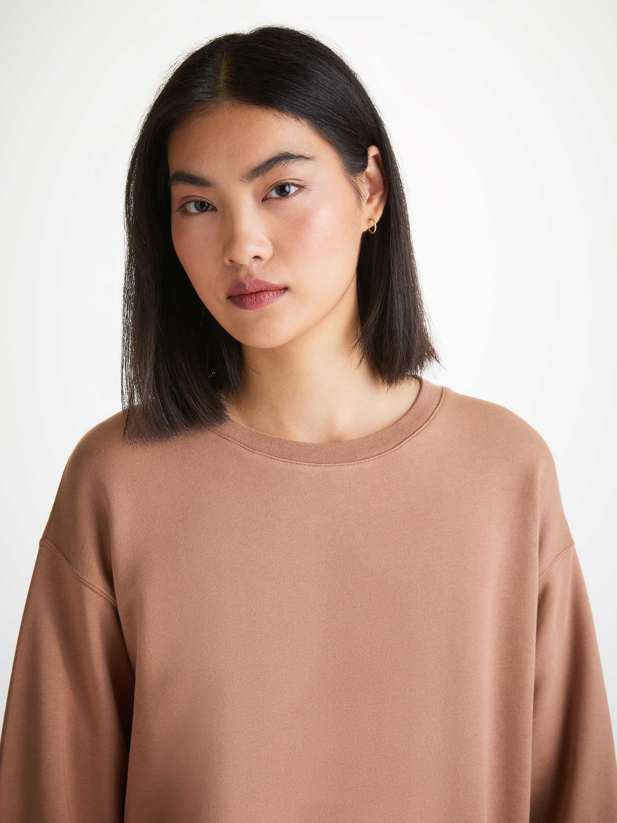 Women's Sweatshirt Quinn Cotton Modal Latte