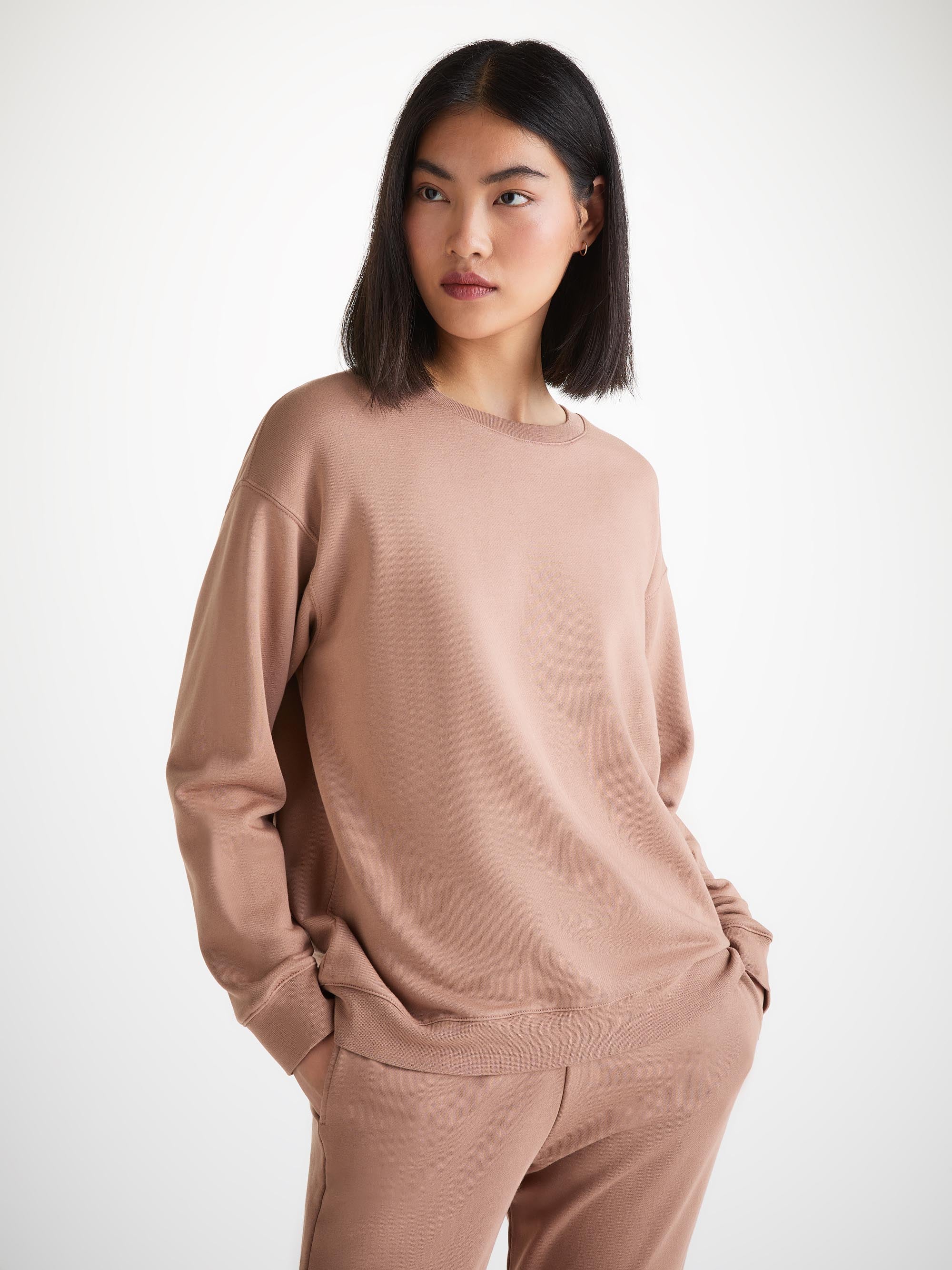 Women's Sweatshirt Quinn Cotton Modal Latte