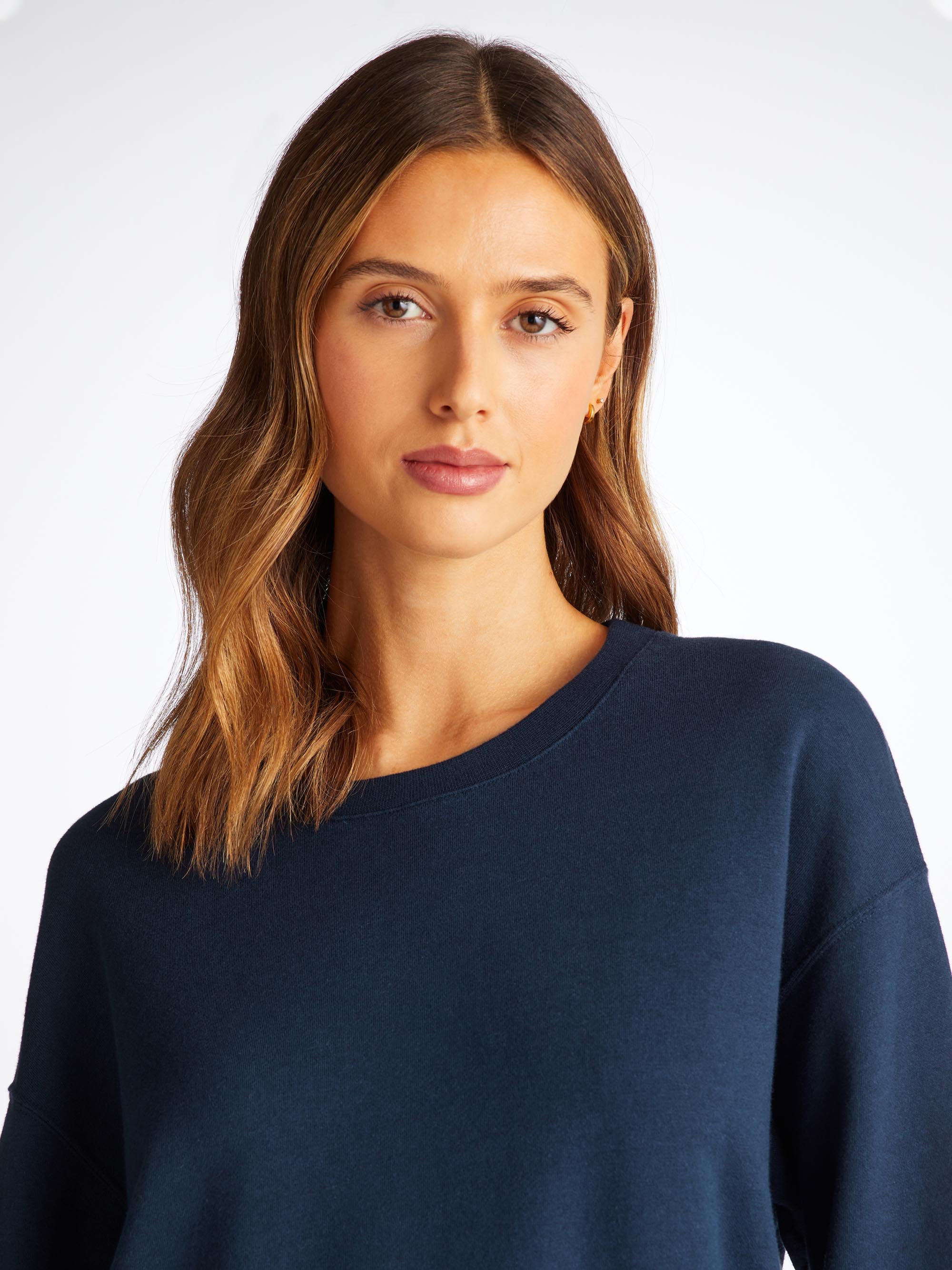 Women's Sweatshirt Quinn Cotton Modal Navy