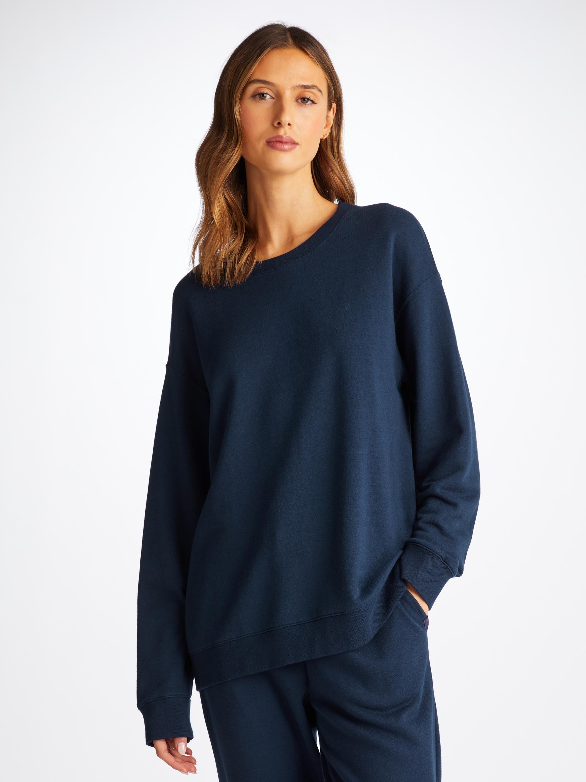 Women's Sweatshirt Quinn Cotton Modal Navy