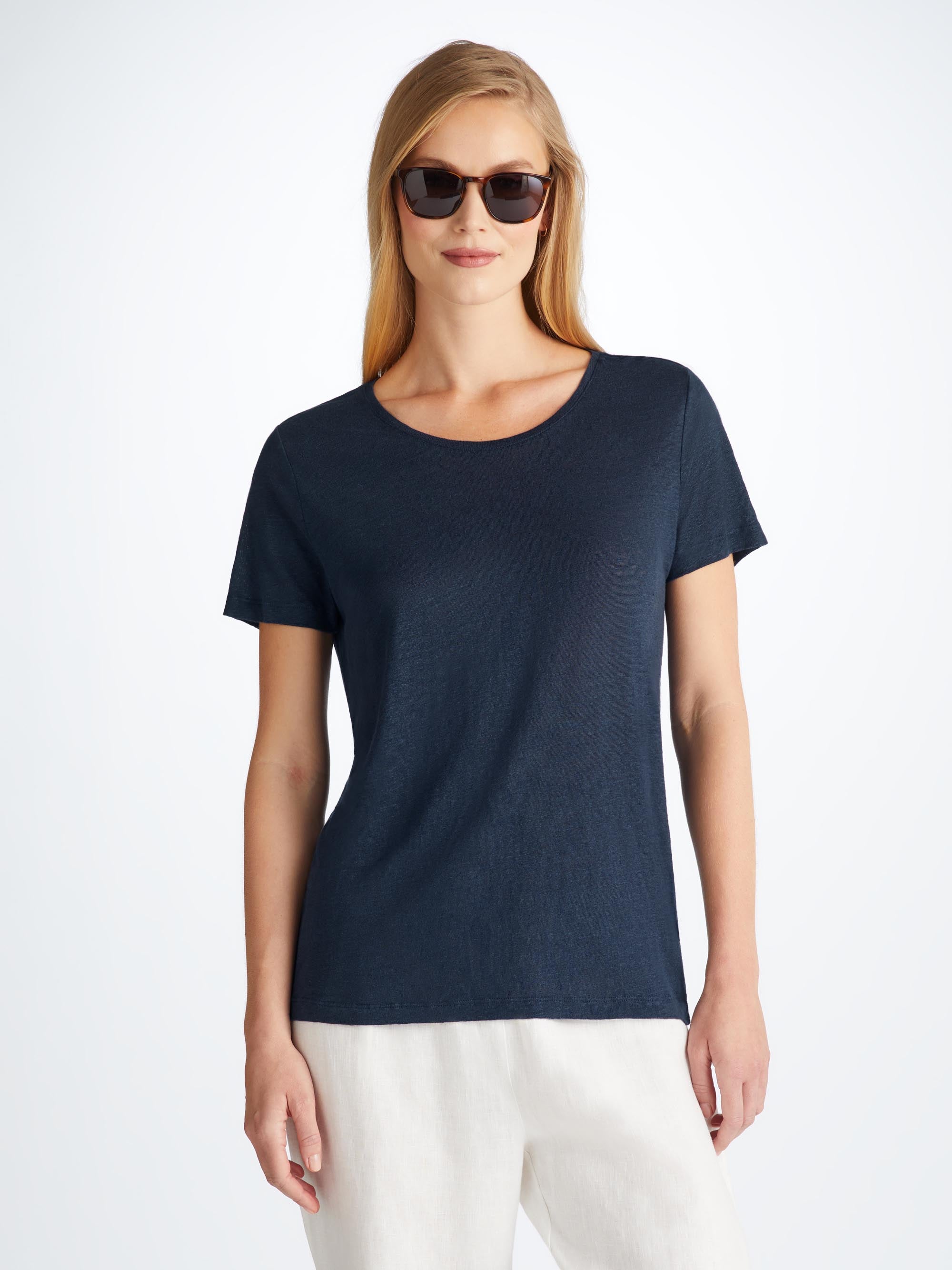 Women's T-Shirt Jordan Linen Navy