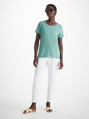 Women's T-Shirt Jordan Linen Soft Aqua