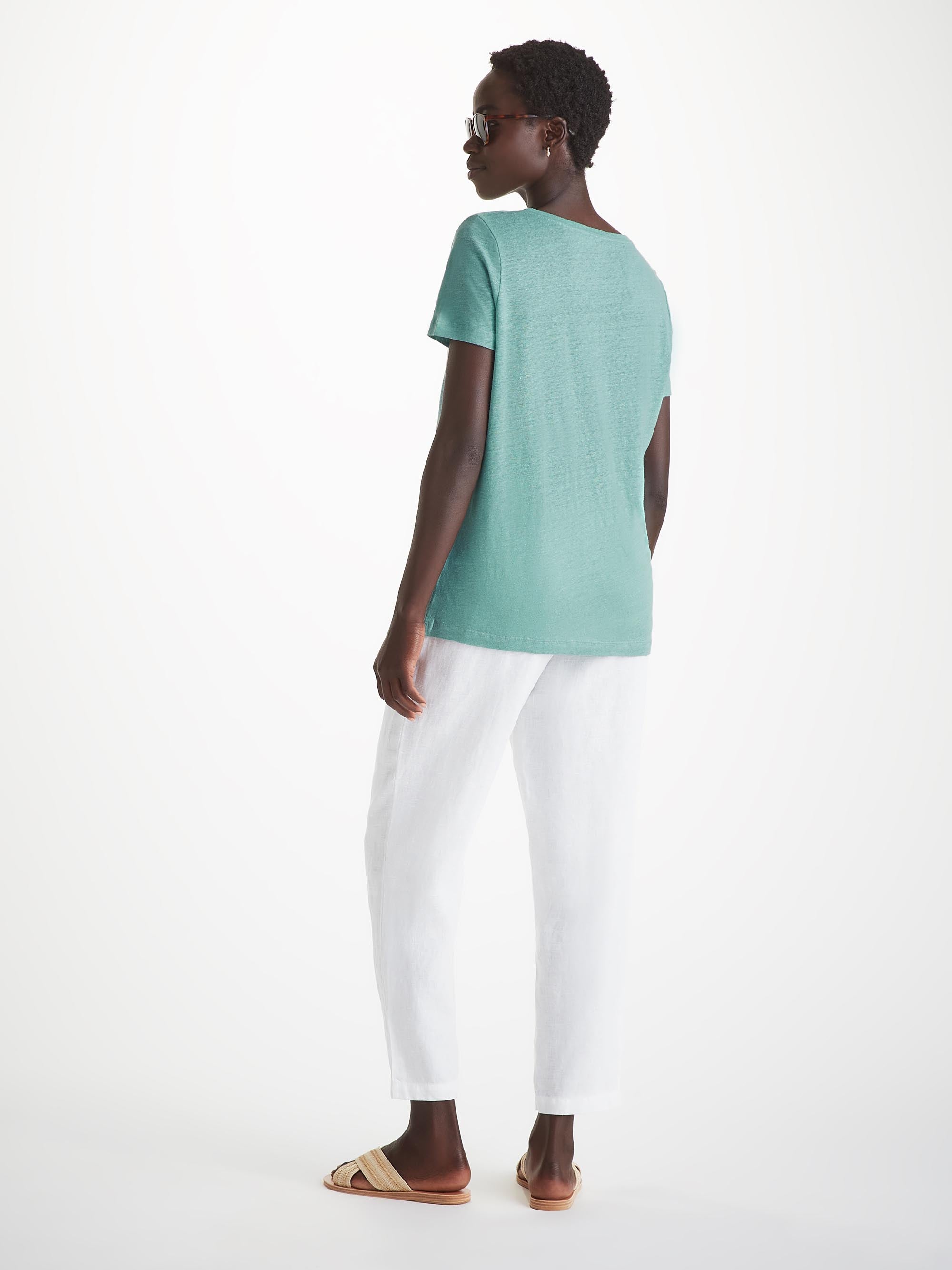 Women's T-Shirt Jordan Linen Soft Aqua