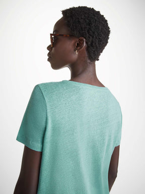 Women's T-Shirt Jordan Linen Soft Aqua