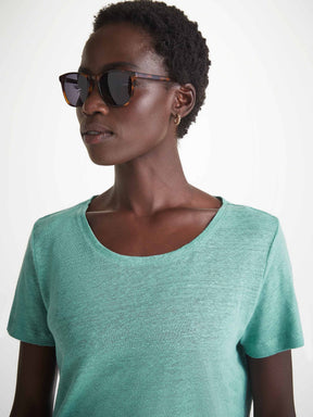 Women's T-Shirt Jordan Linen Soft Aqua