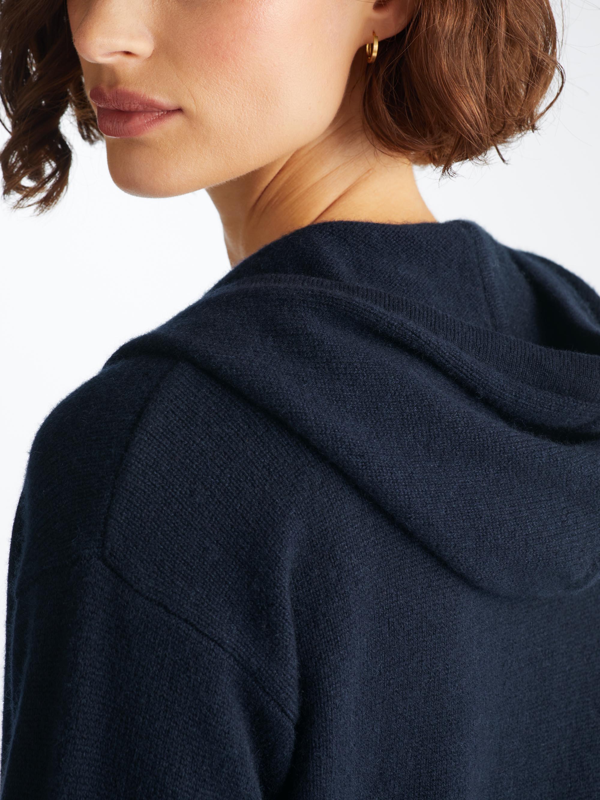 Women's Hoodie Daphne Cashmere Navy