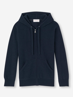 [[Women's Hoodie Daphne Cashmere Navy (Size)]]