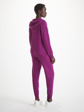 Women's Hoodie and Track Pants Daphne Cashmere Purple