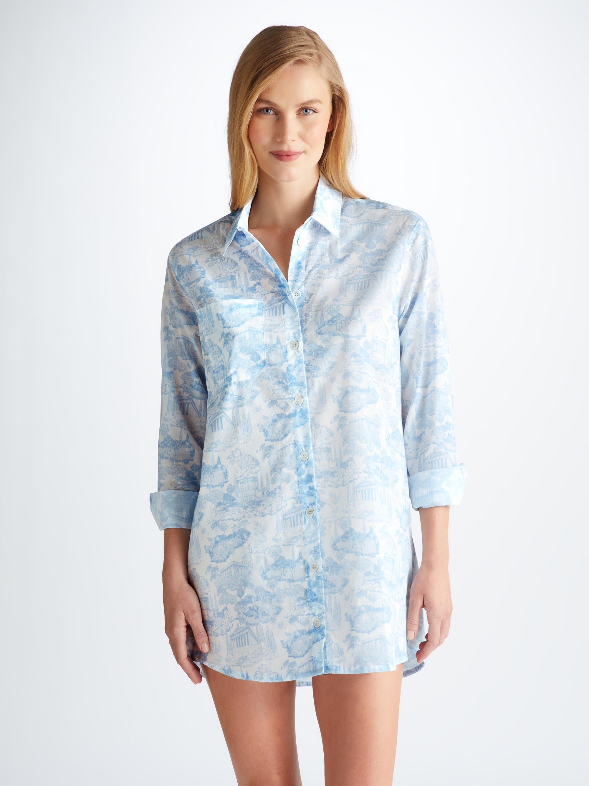 Women's Nightshirt Ledbury 77 Cotton Batiste White