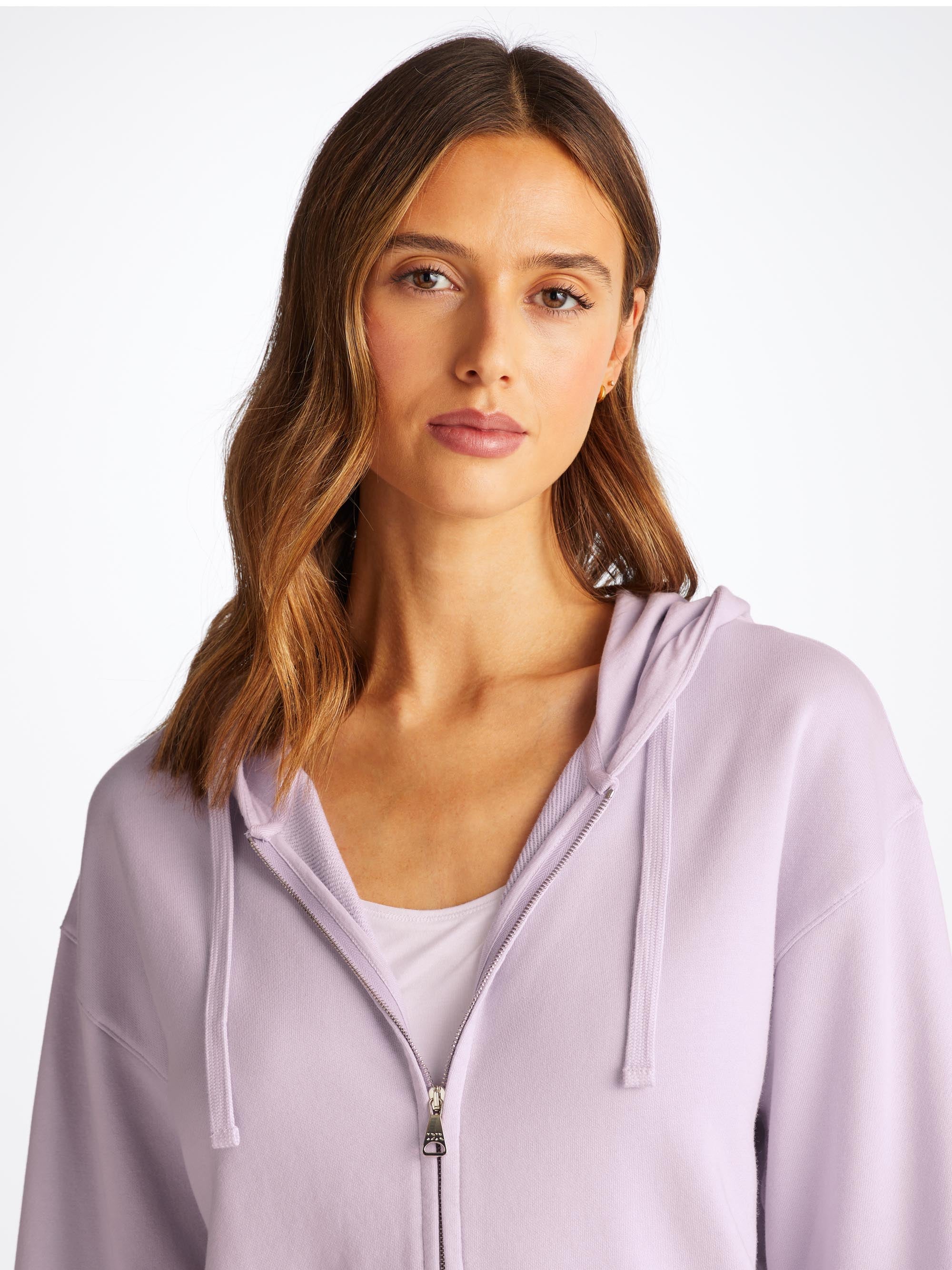 Women's Hoodie Quinn Cotton Modal Lilac