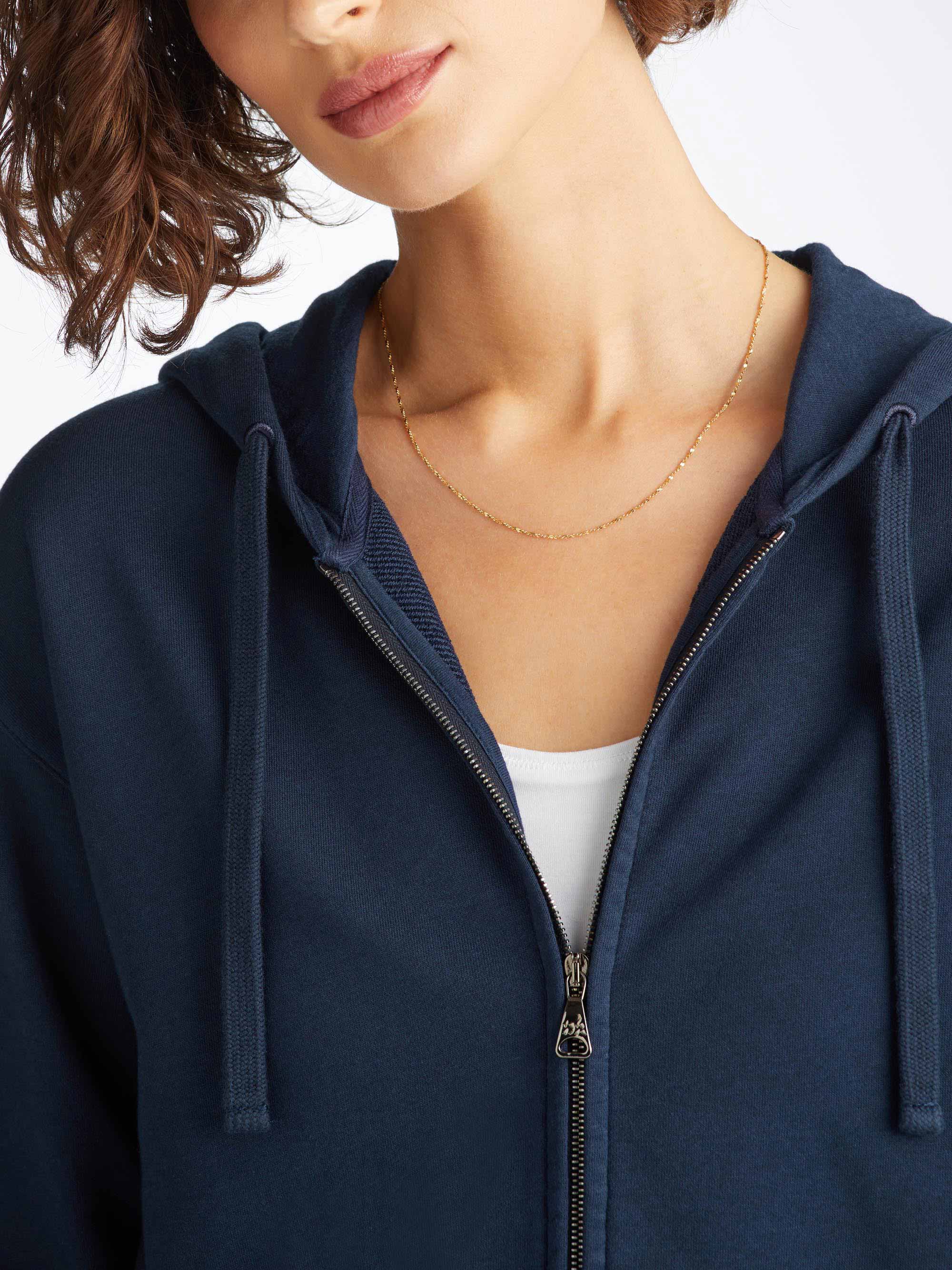 Women's Hoodie Quinn Cotton Modal Navy