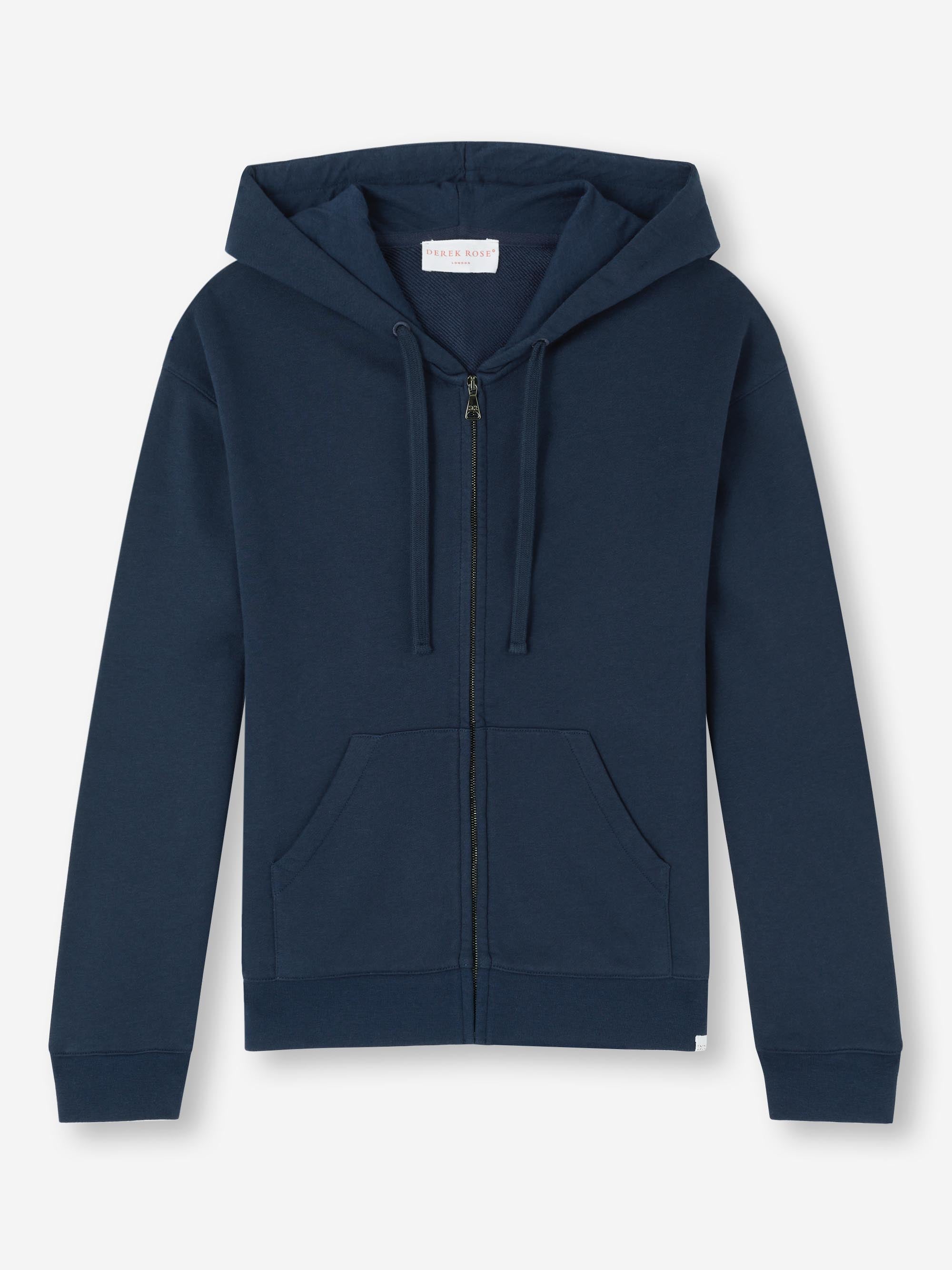 [[Women's Hoodie Quinn Cotton Modal Navy (Size)]]