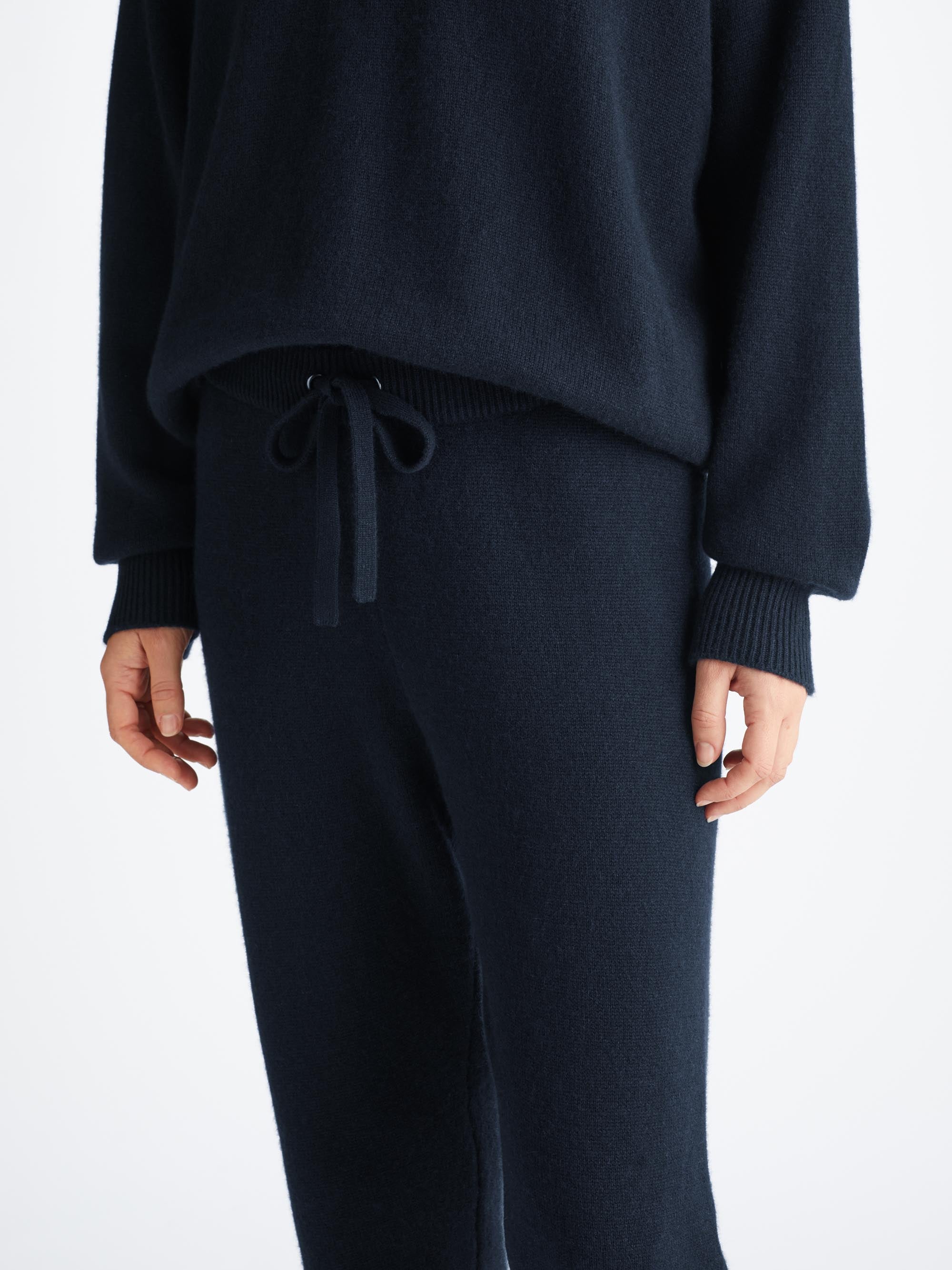 Women's Track Pants Daphne Cashmere Navy