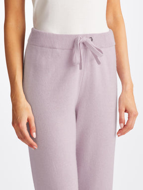 Women's Hoodie and Track Pants Daphne Cashmere Lilac