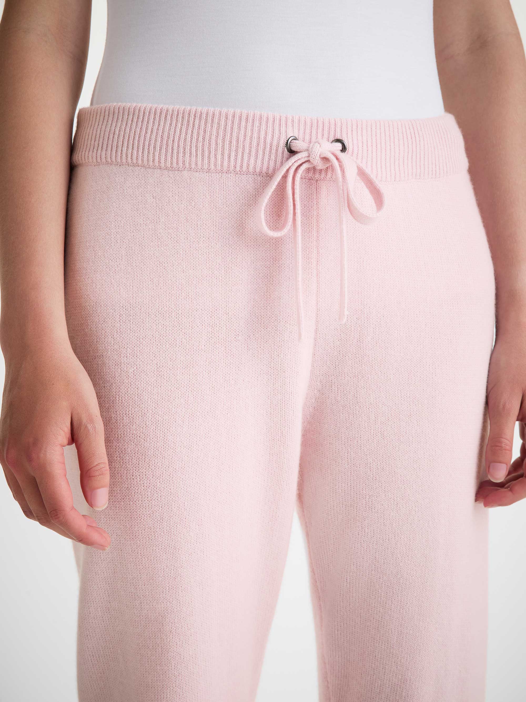 Women's Cardigan and Track Pants Cashmere Ice Pink