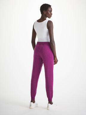 Women's Track Pants Daphne Cashmere Purple