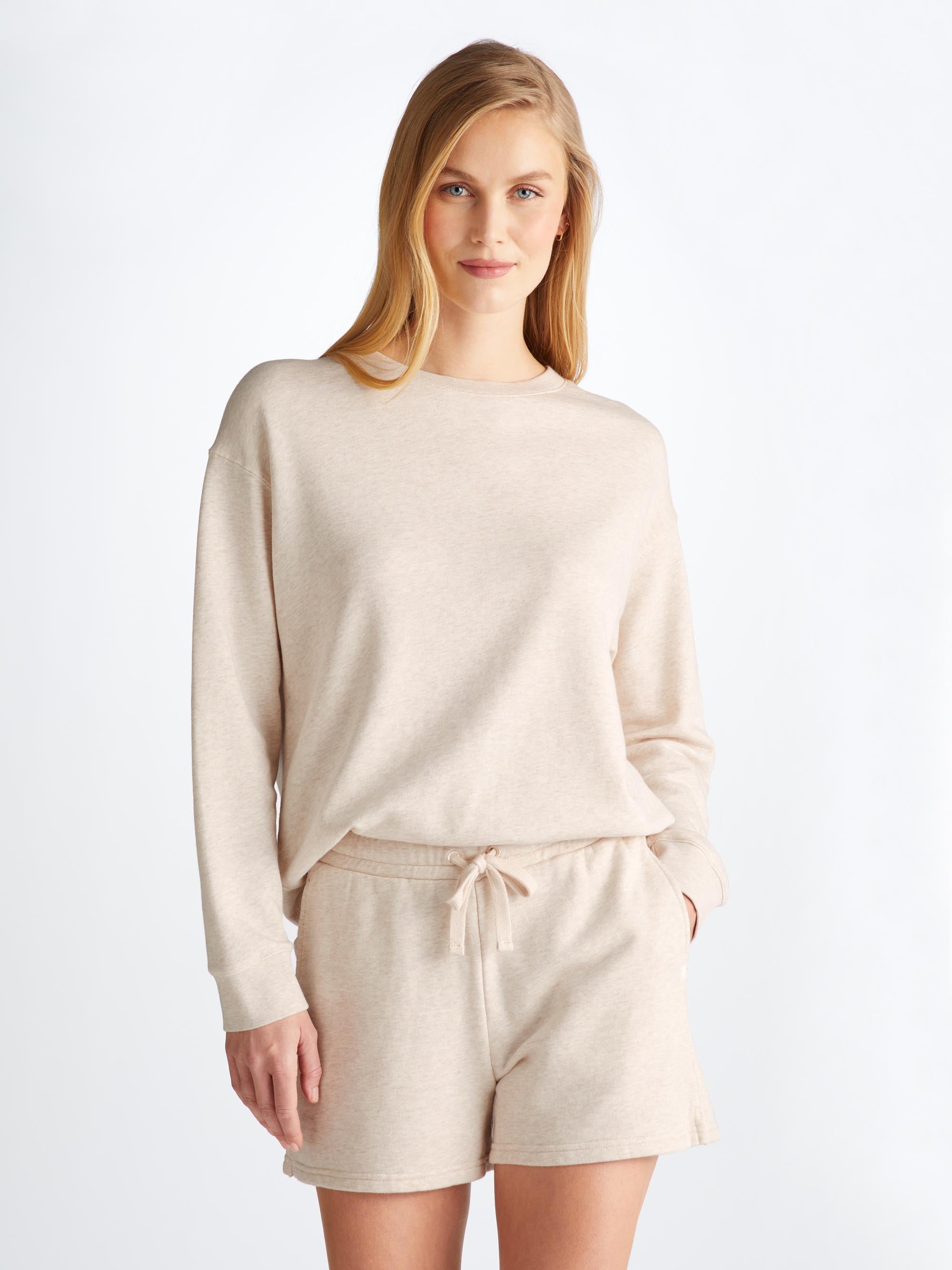 Women's Sweatshirt and Sweat Shorts Quinn Cotton Modal Oat