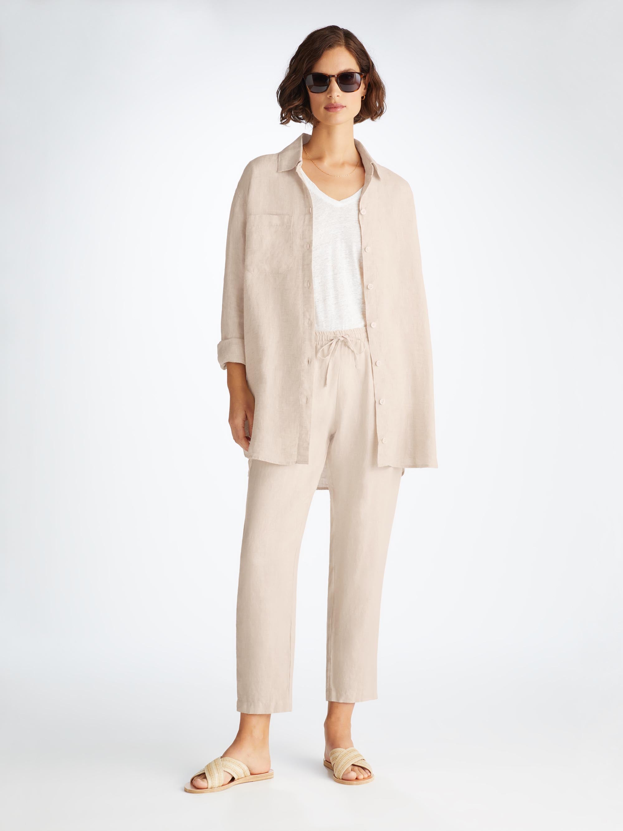 Women's Trousers Vienna Linen Sand