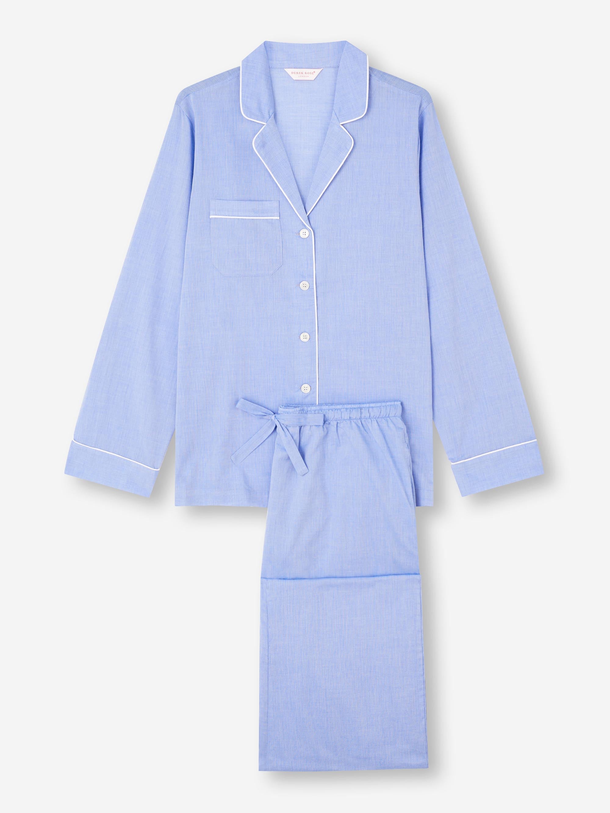 Women's Pajamas Amalfi Cotton Batiste Blue