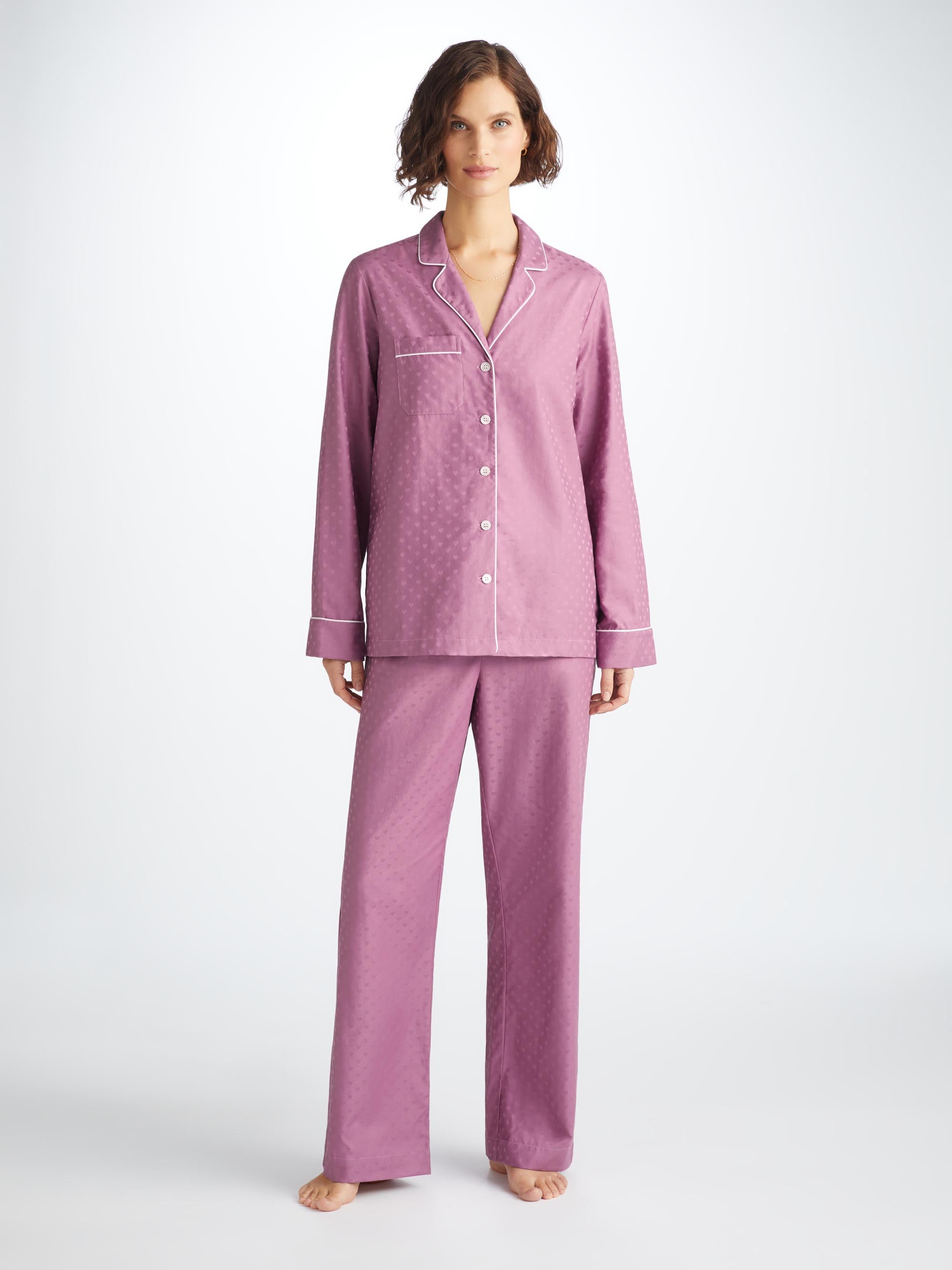 Women's Pyjamas Kate 10 Cotton Jacquard Purple