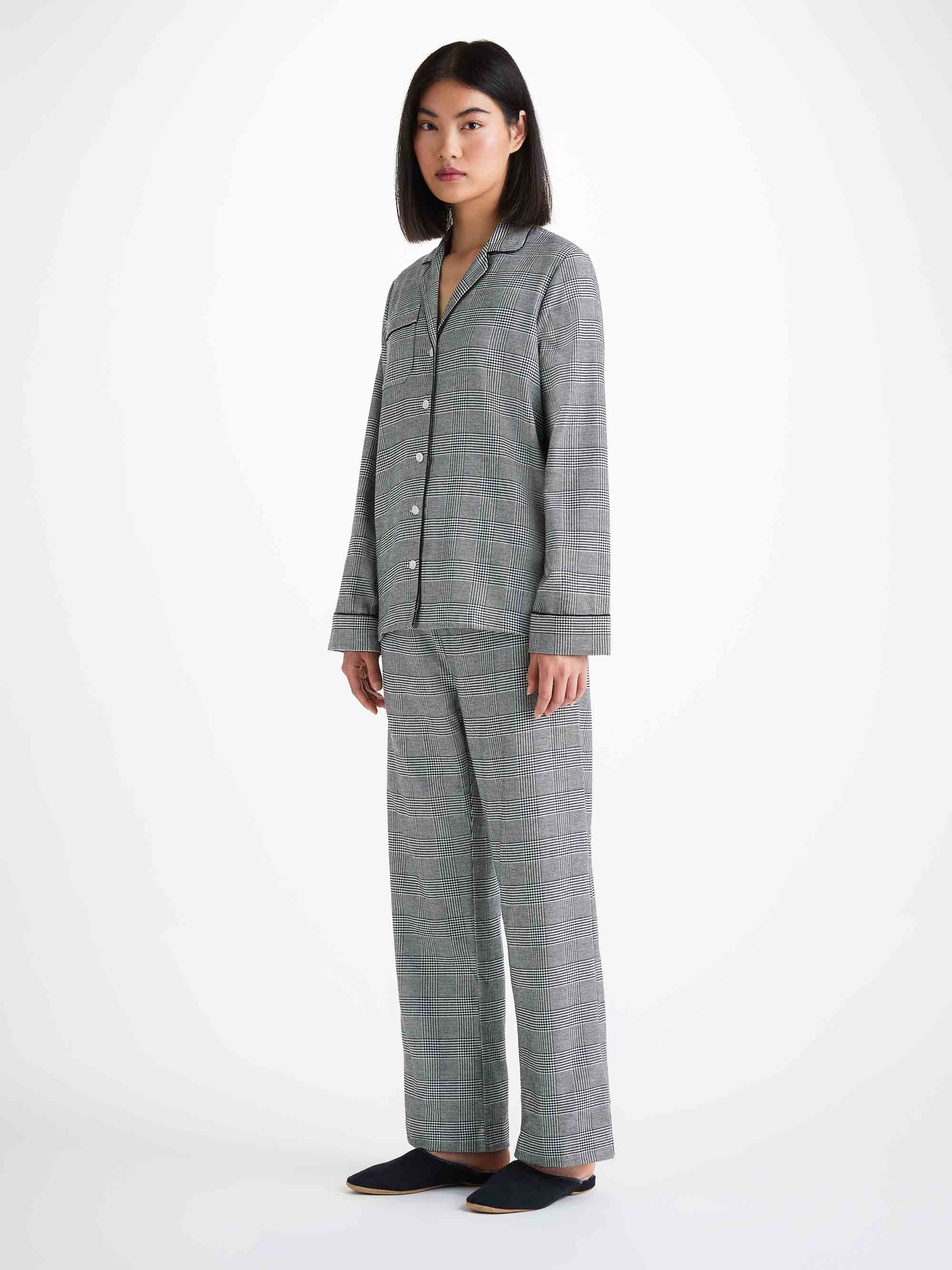 Women's Pyjamas Kelburn 42 Brushed Cotton Black