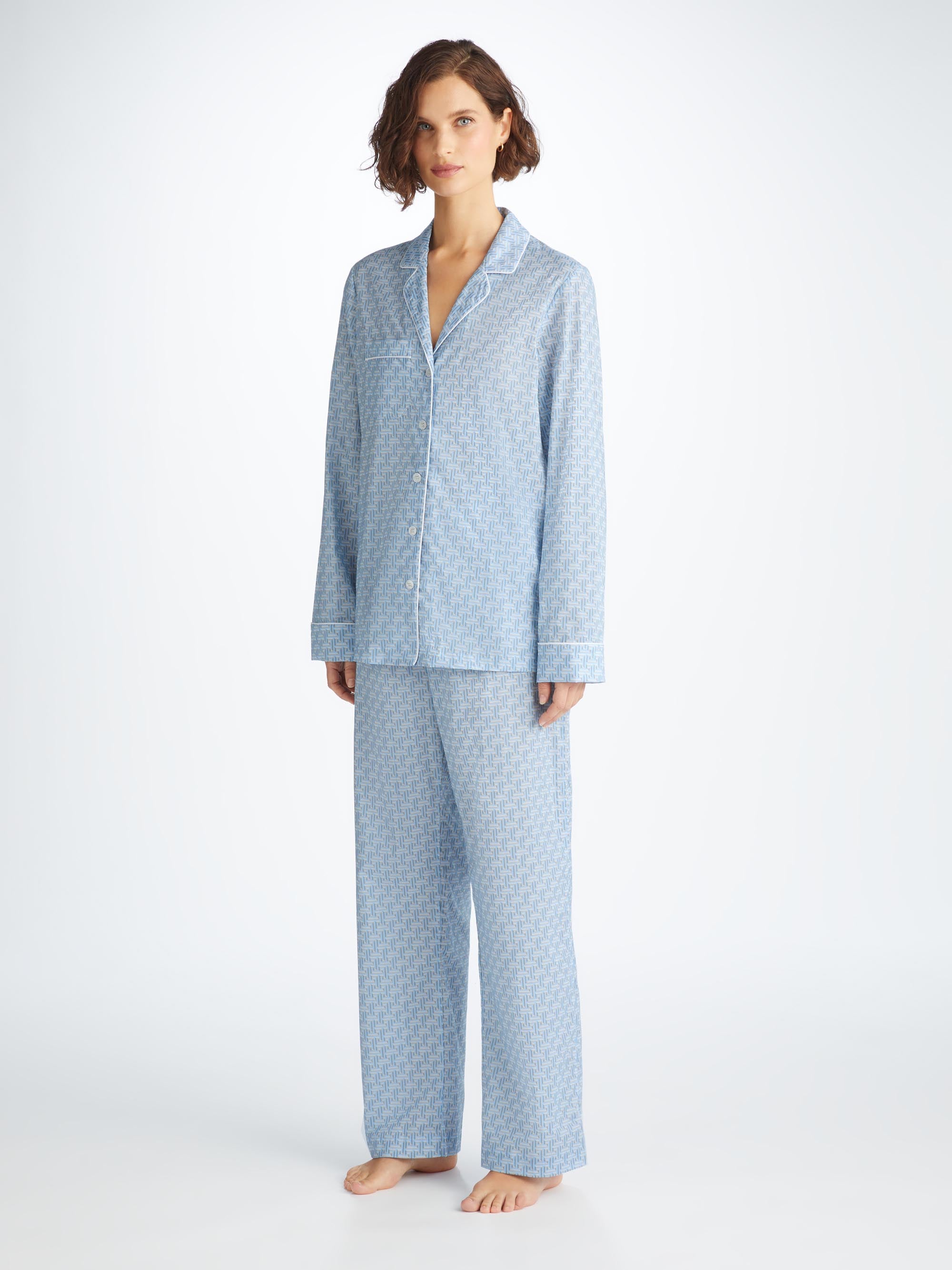 Women's Pyjamas Ledbury 72 Cotton Batiste Blue